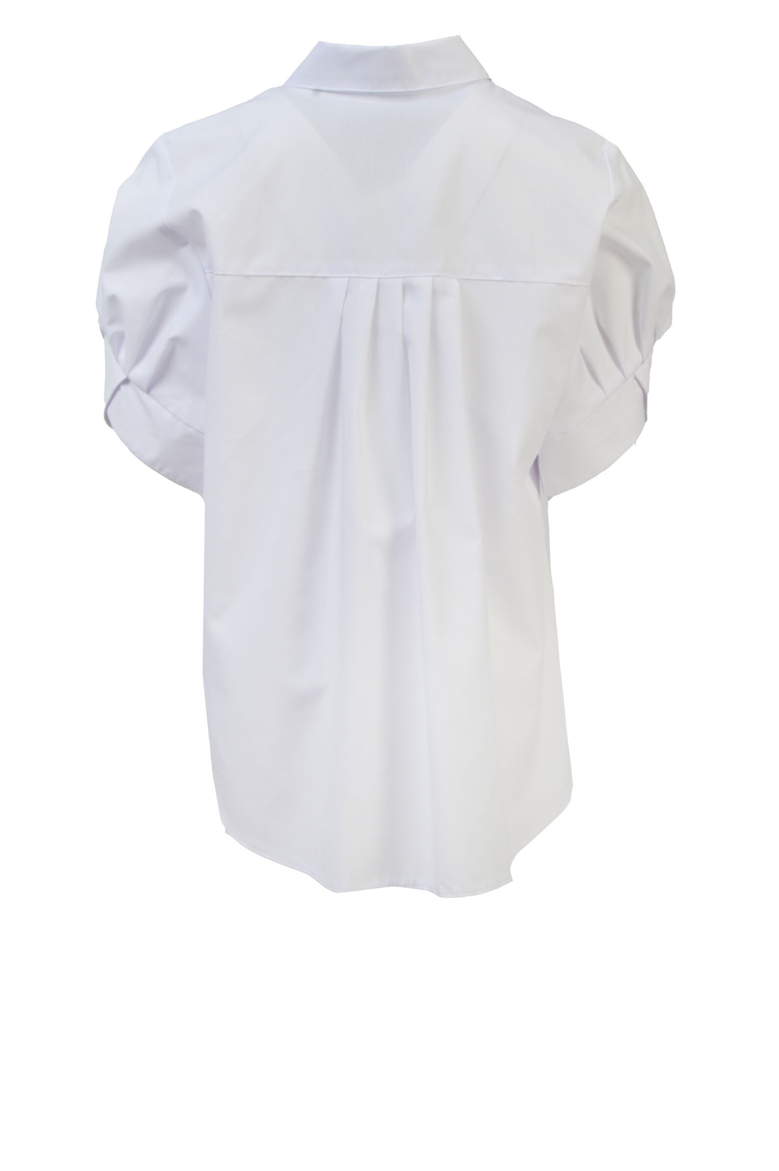 Блуза дев. АРТ.3S-114,бел,хл-пэ