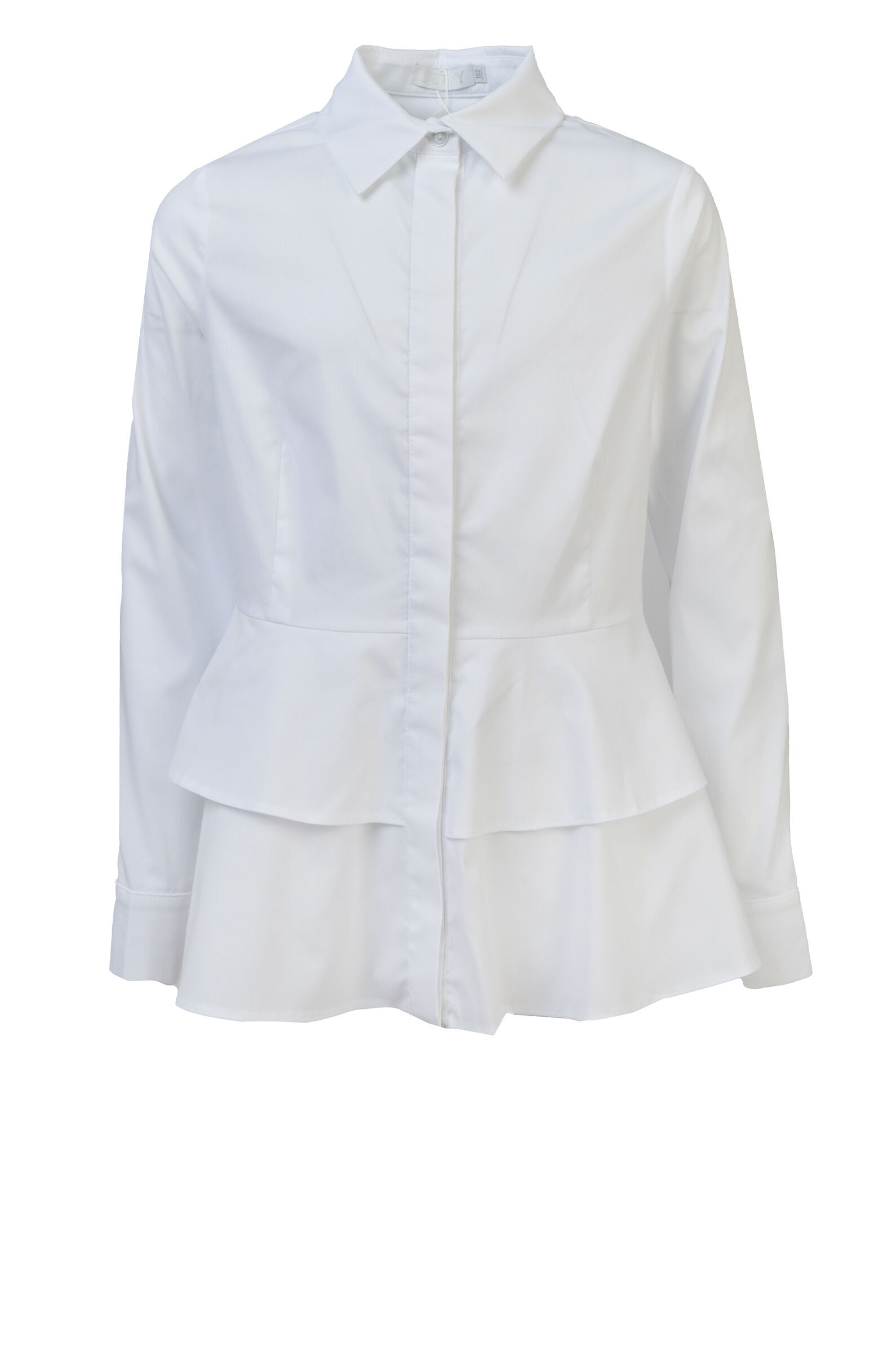 Блуза дев. АРТ.LC23G-BL-14C,бел,хл-пэ-эл