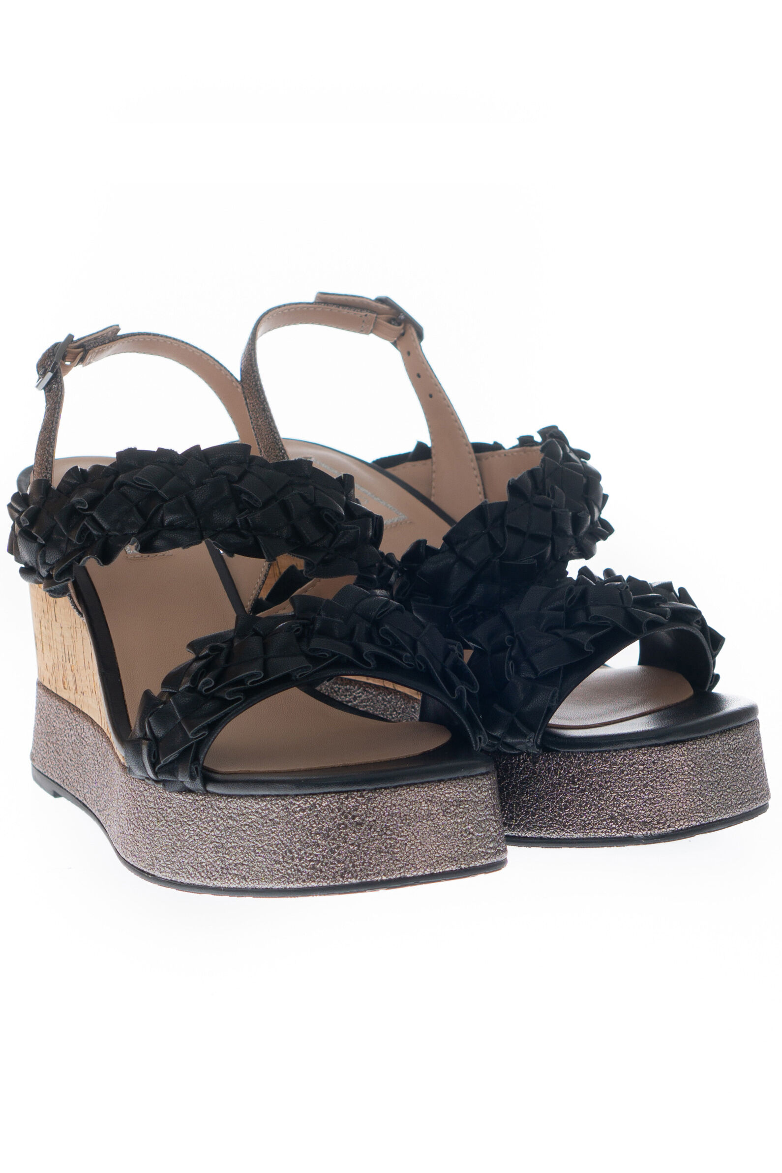 Босоножки жен. АРТ.SA4133EX07422222,чер,и.к/и.к