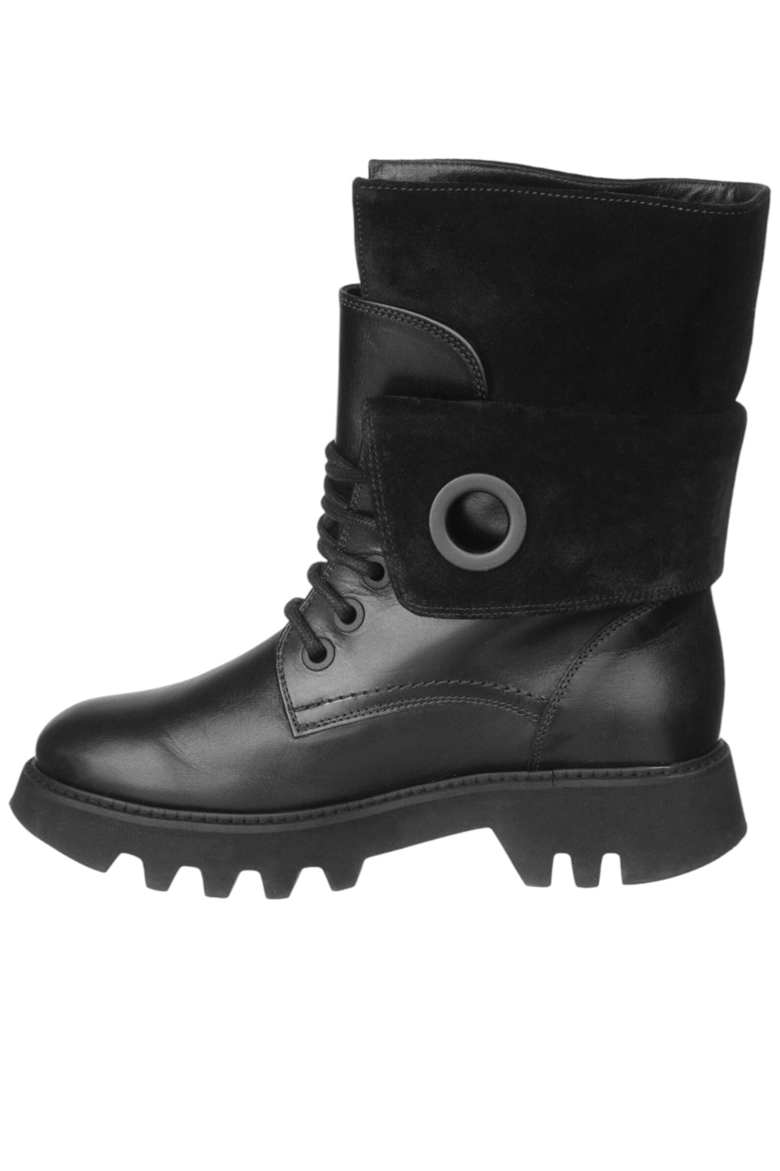 Ботинки жен. АРТ.202W30154C1,чер,н.к-з/н.к