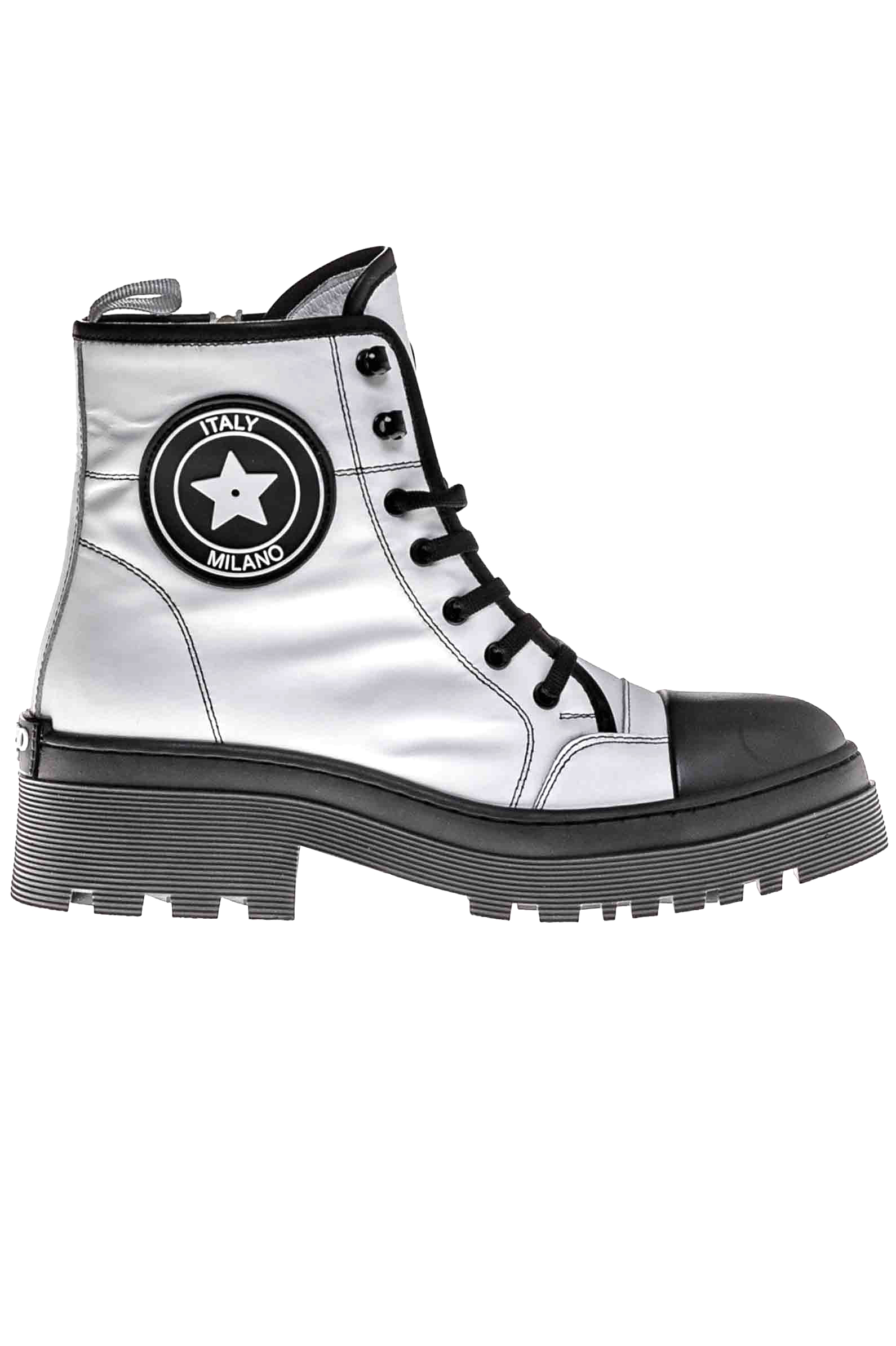 Ботинки жен. АРТ.24600,бел-чер,н.к/байка