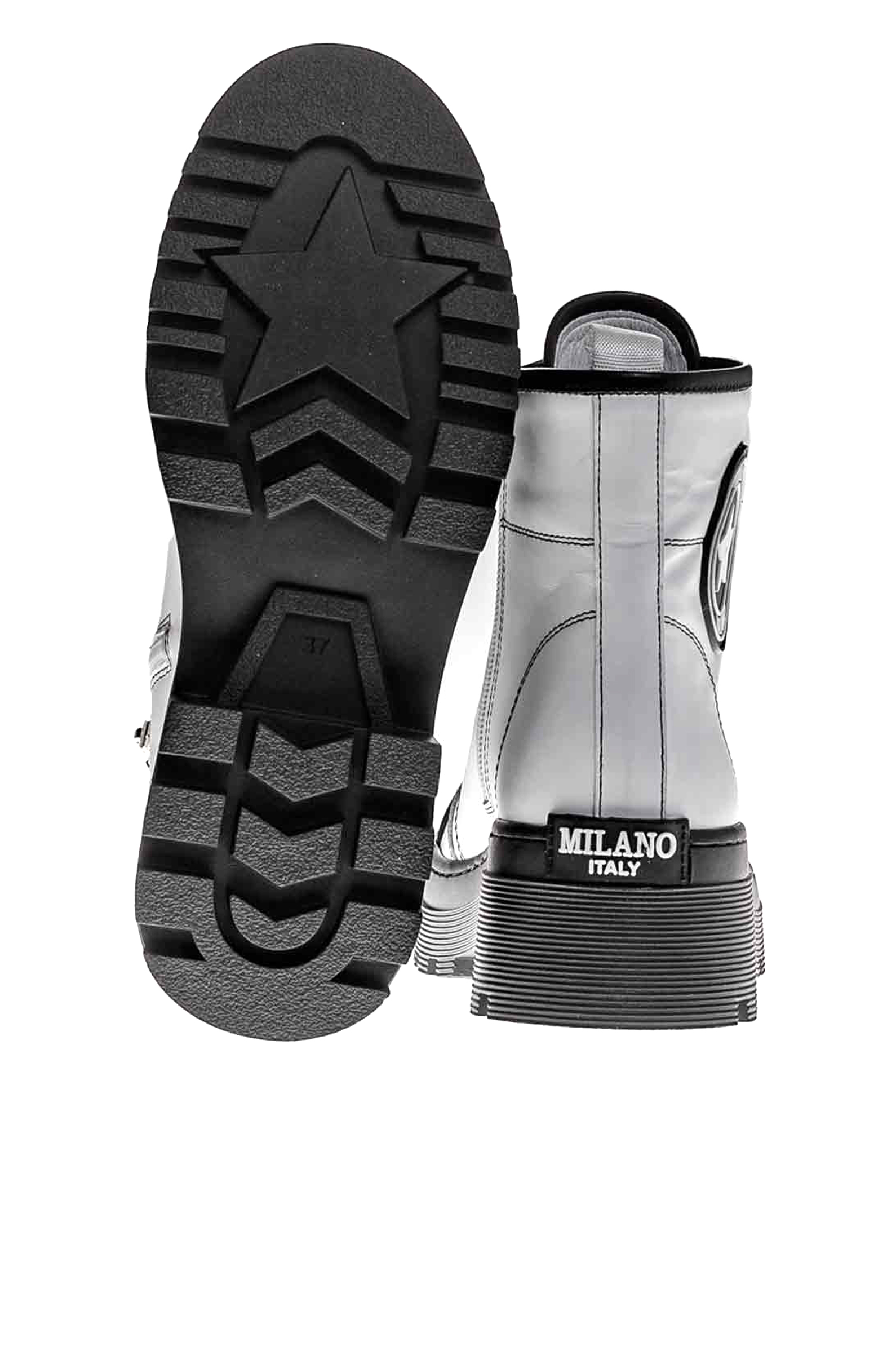 Ботинки жен. АРТ.24600,бел-чер,н.к/байка