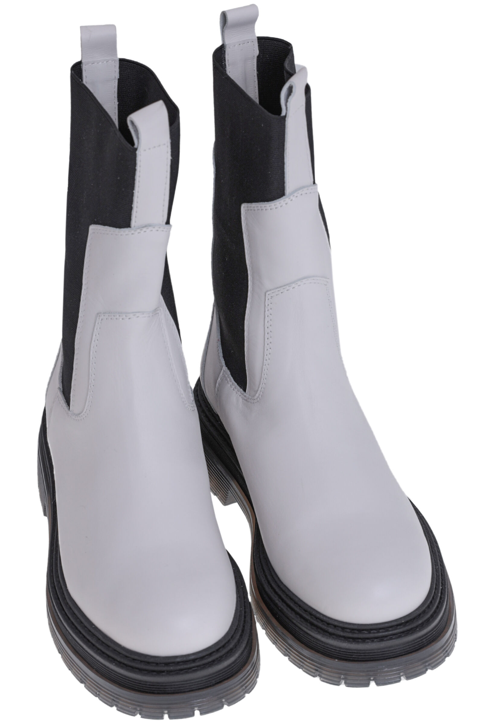 Ботинки жен. АРТ.36643,бел-чер,н.к-тек/н.м