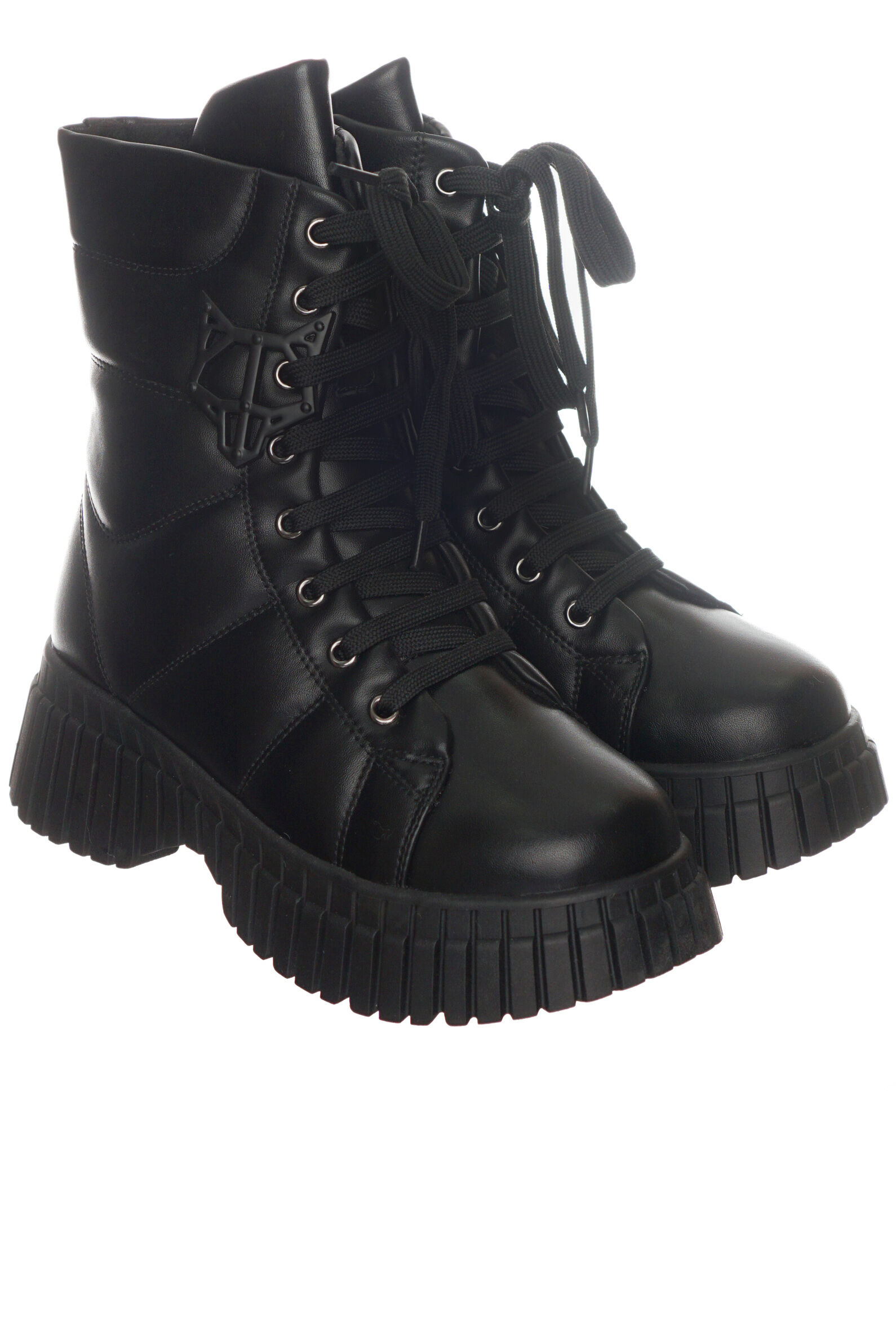 Ботинки дев. АРТ.58-1025C,чер,и.к/шер