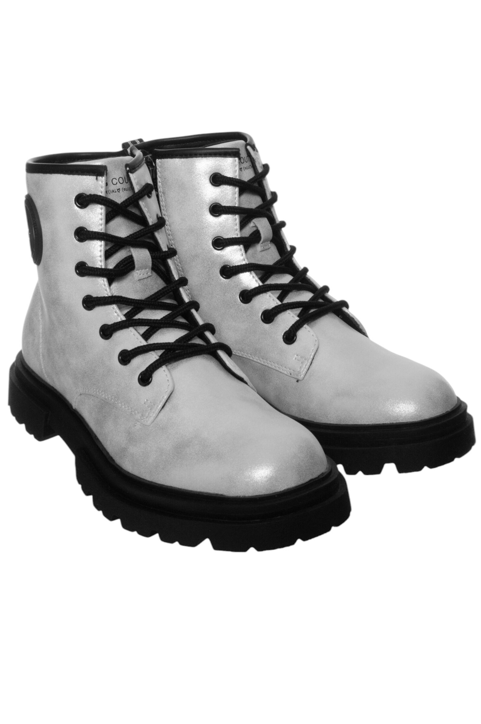 Ботинки дев. АРТ.6975300,сереб,и.к/тек-н.к