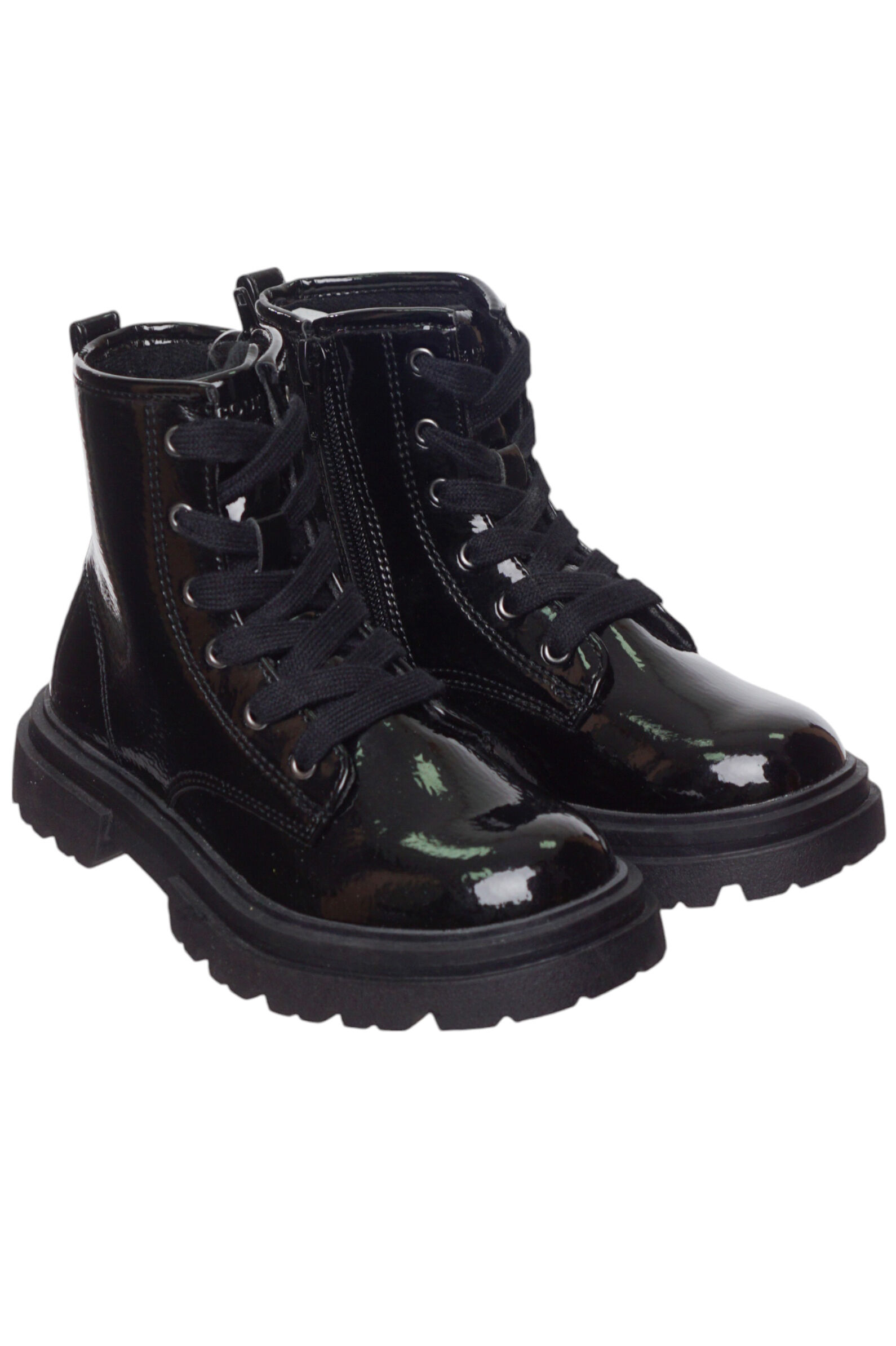 Ботинки дев. АРТ.6975700,чер,и.л/тек