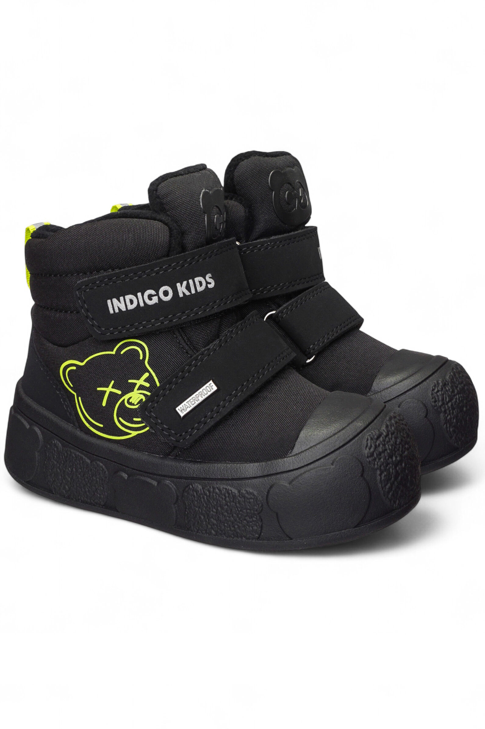 Ботинки мал. АРТ.70-1050H,чер-зел,тек-и.к/байка