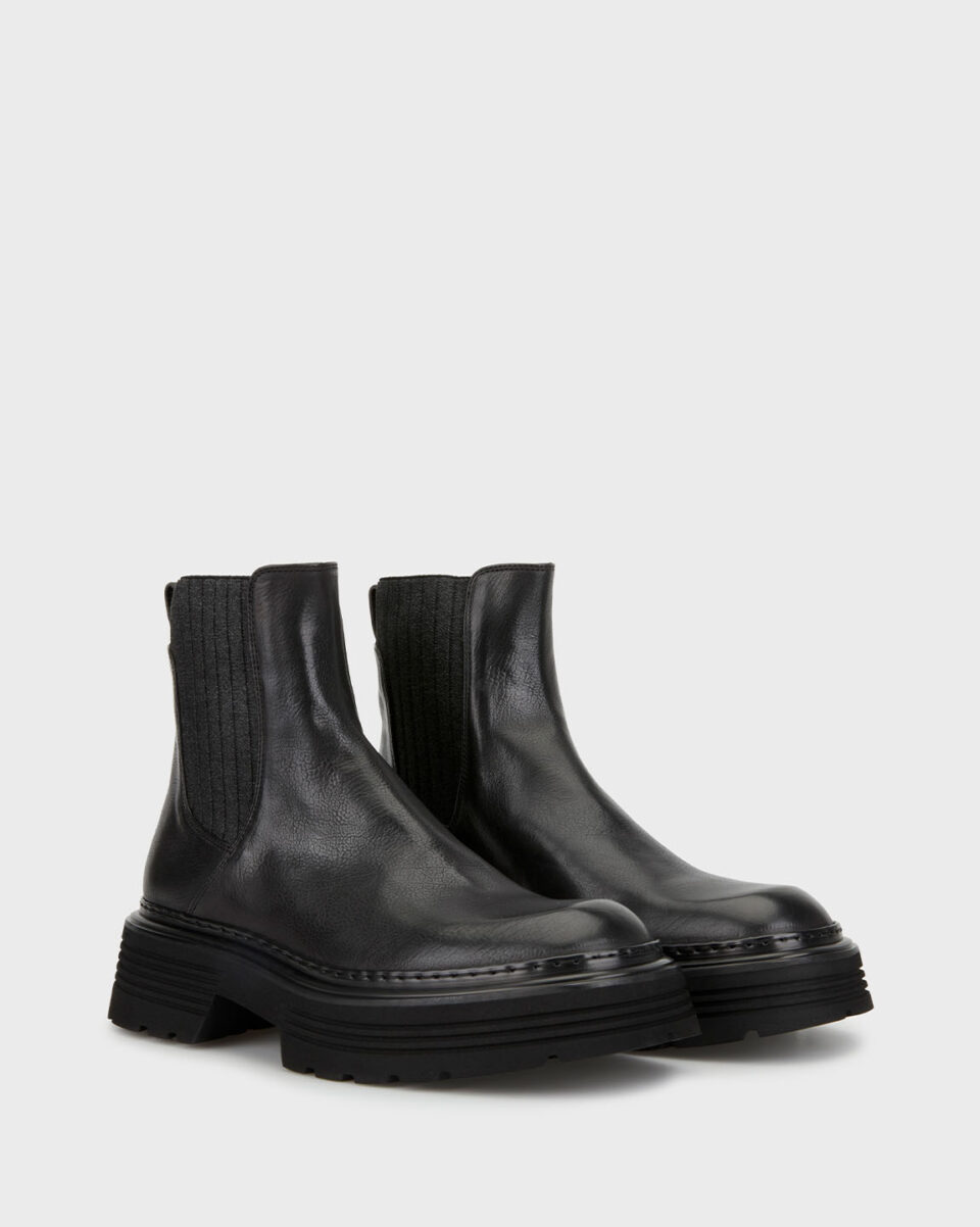 Ботинки жен.АРТ.7830L,чер,н.к/шер