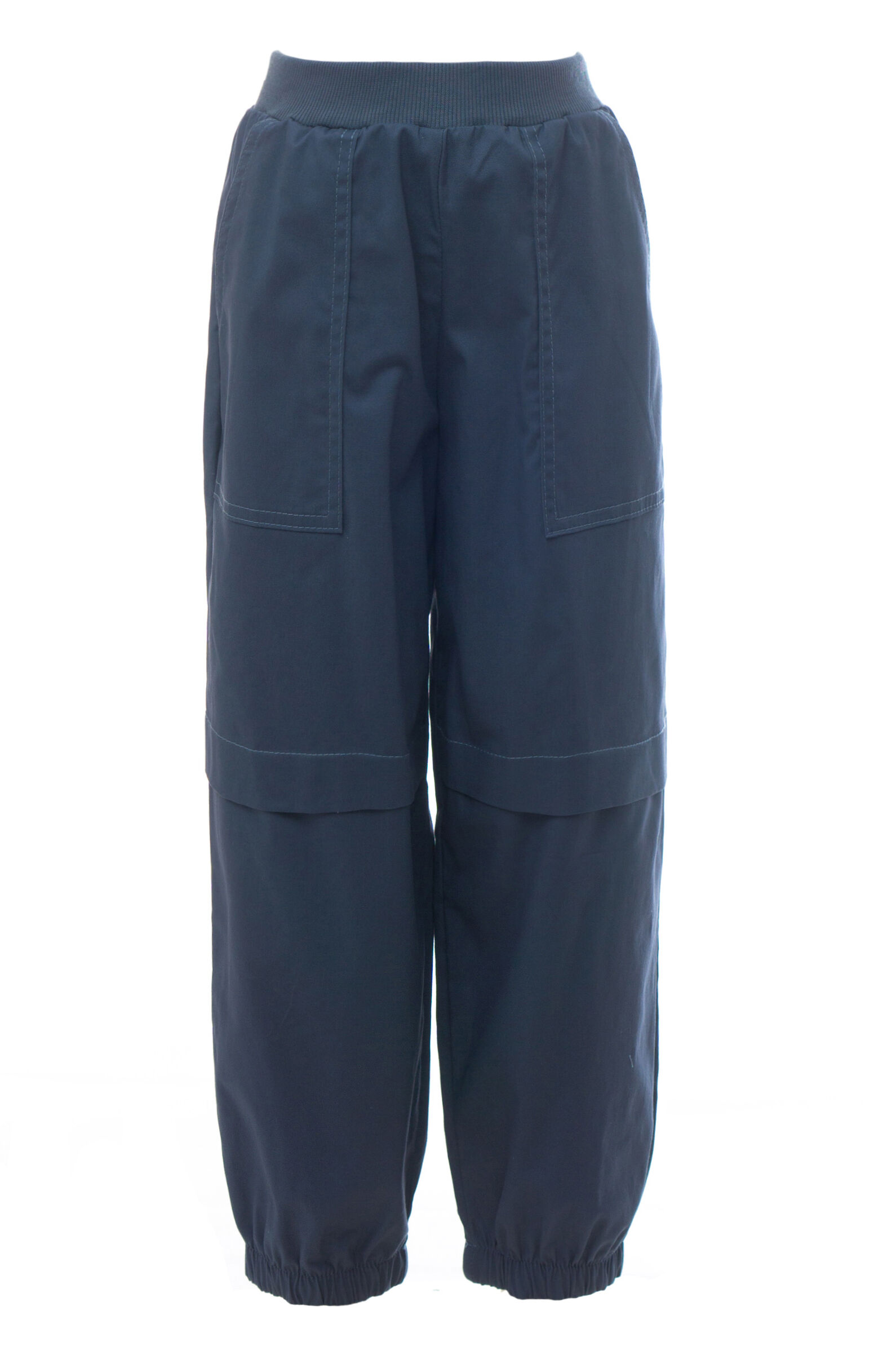 Брюки дев. АРТ.241083,син,хл-эл