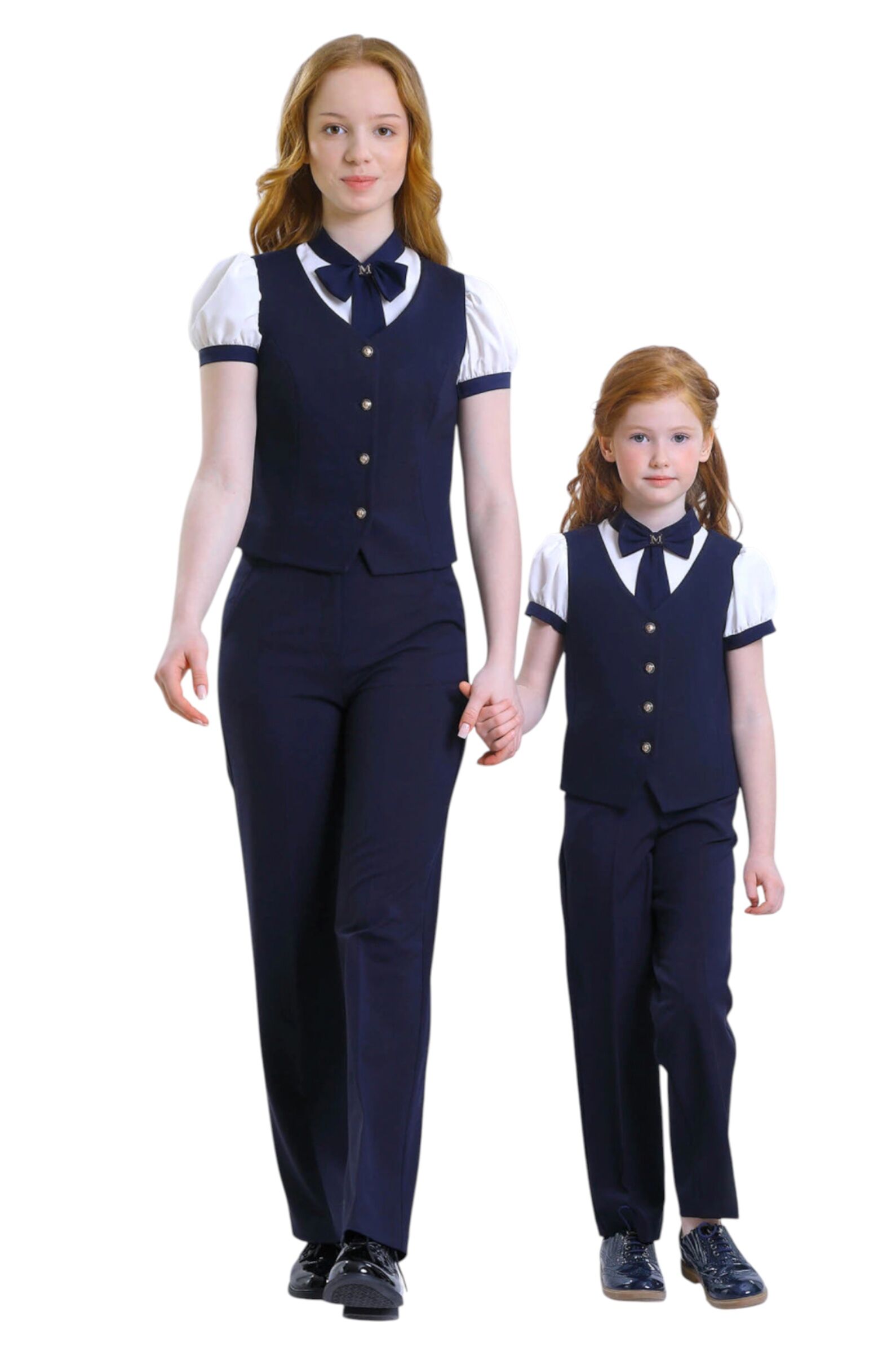 Брюки дев. АРТ.2906-525-ВВОК,син,вис-пэ-эл