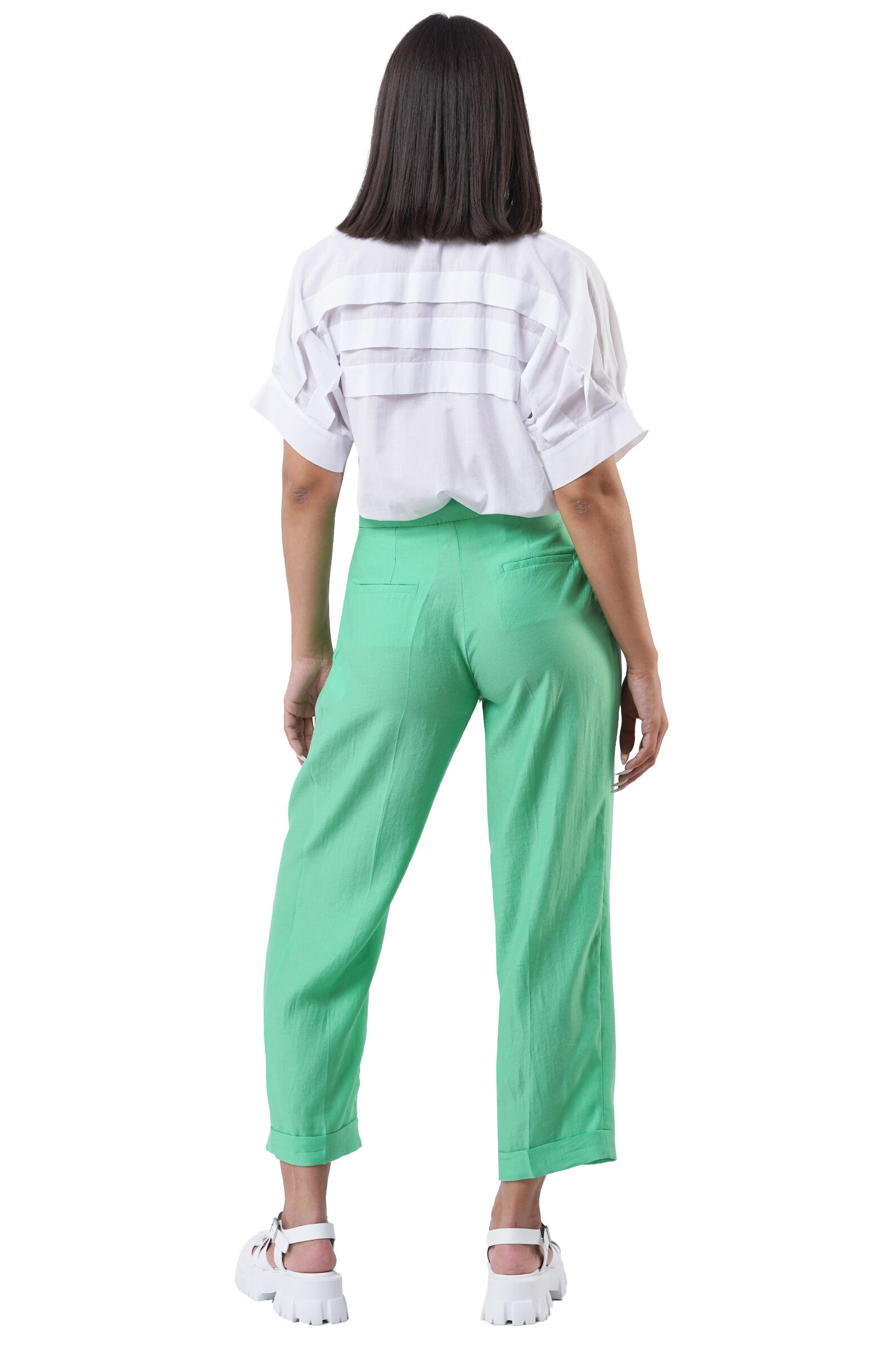 Брюки жен. АРТ.30279,зел,хл-пэ