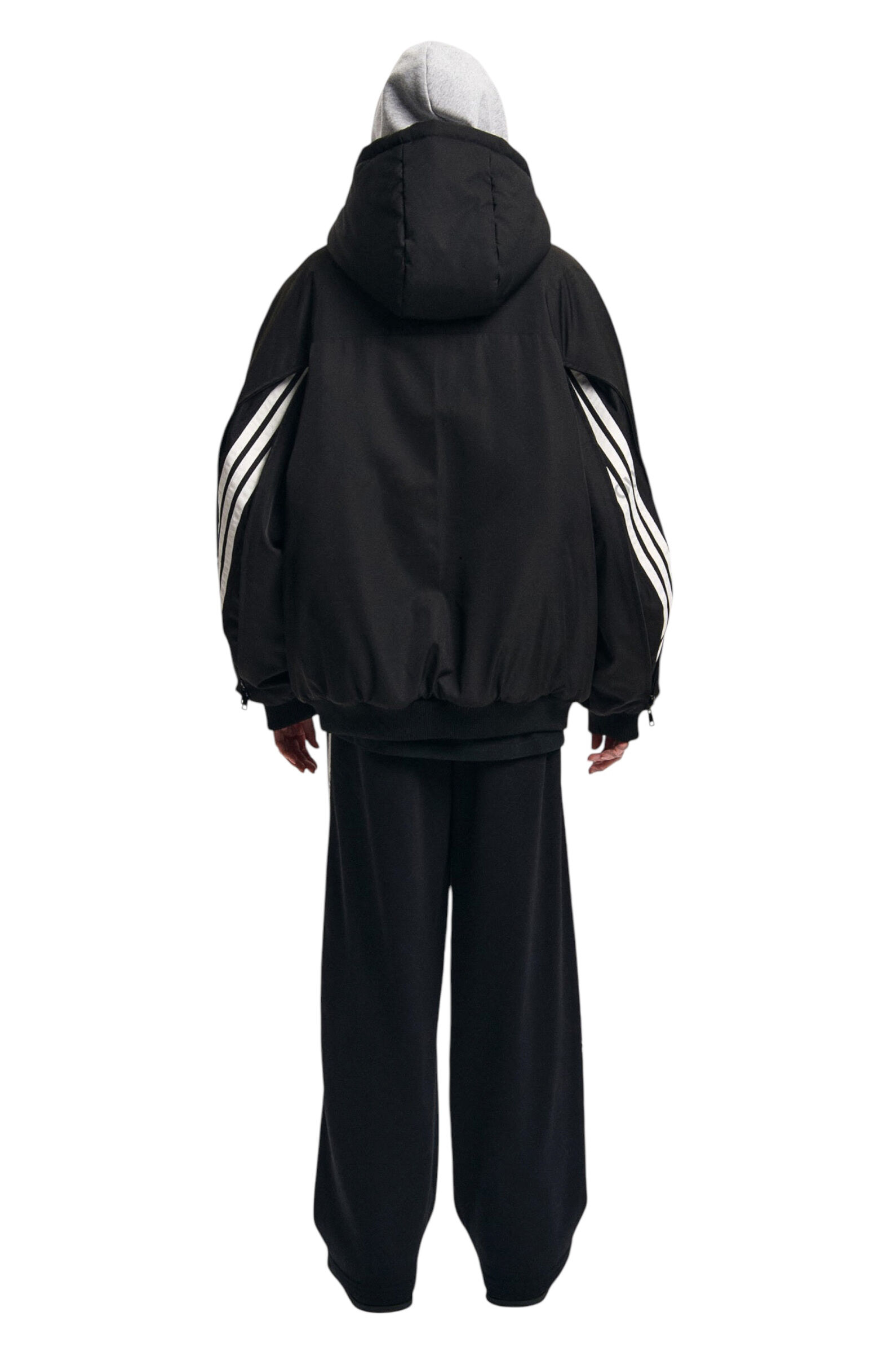 Брюки дев. АРТ.AT125387,чер-бел,хл-пэ