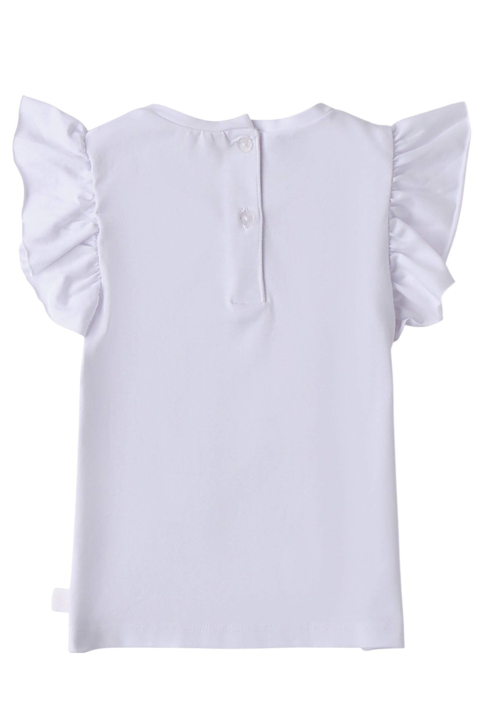 Футболка дев. АРТ.0.B318.00,бел,хл-эл