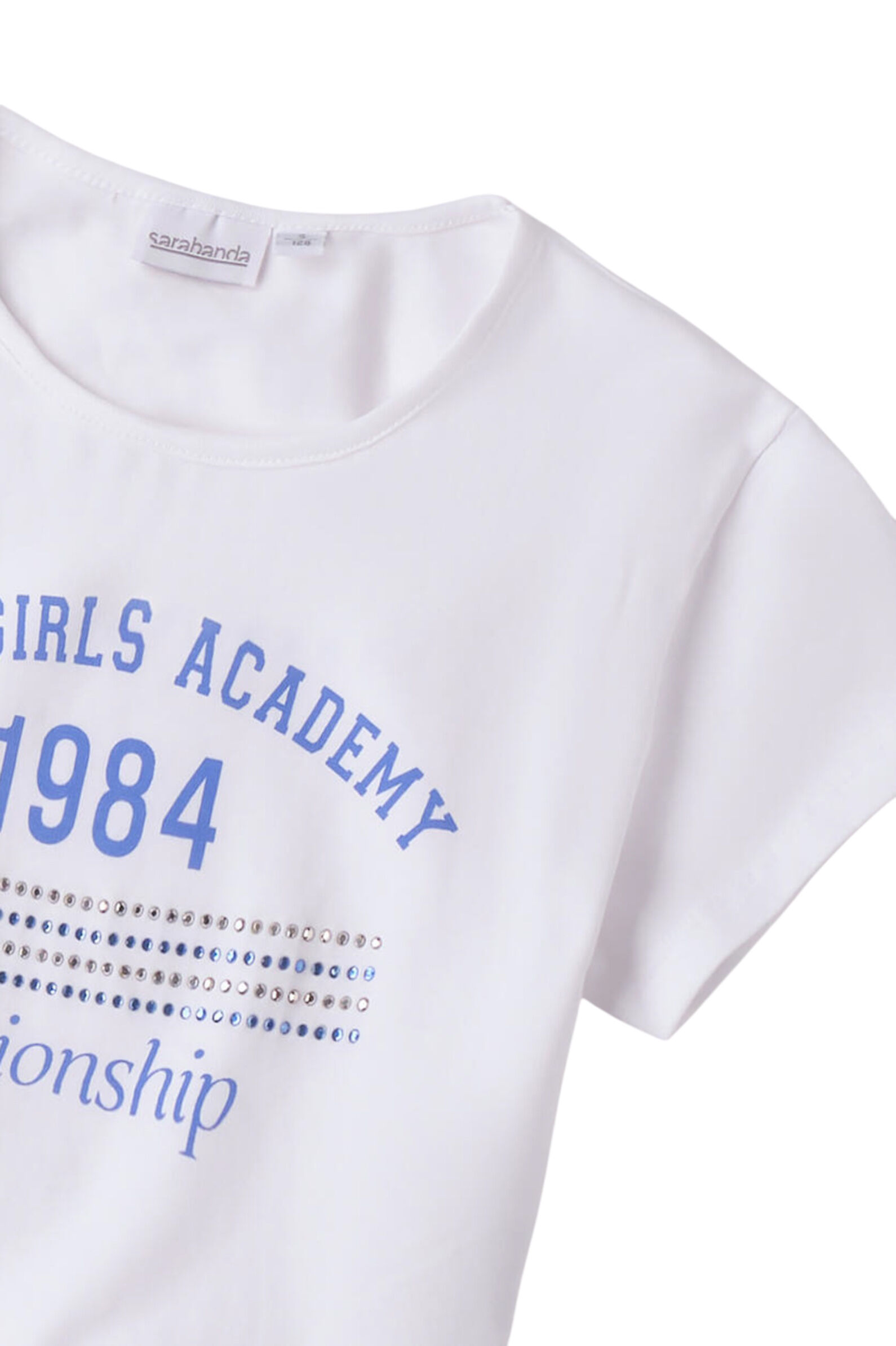 Футболка дев. АРТ.0.B441.00,бел-гол,хл-эл