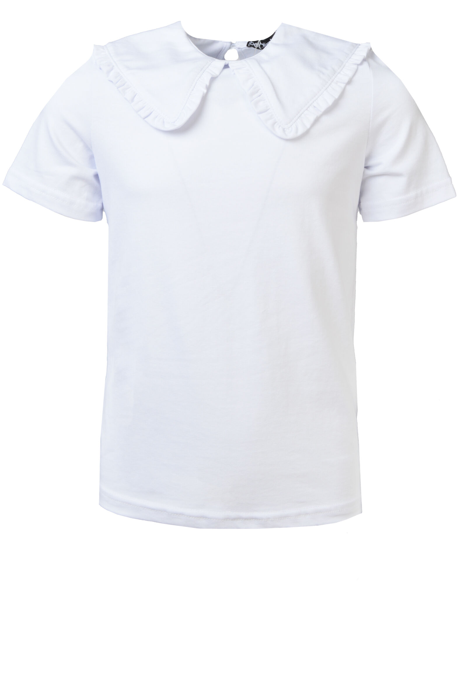 Футболка дев. АРТ.230231,бел,хл-эл