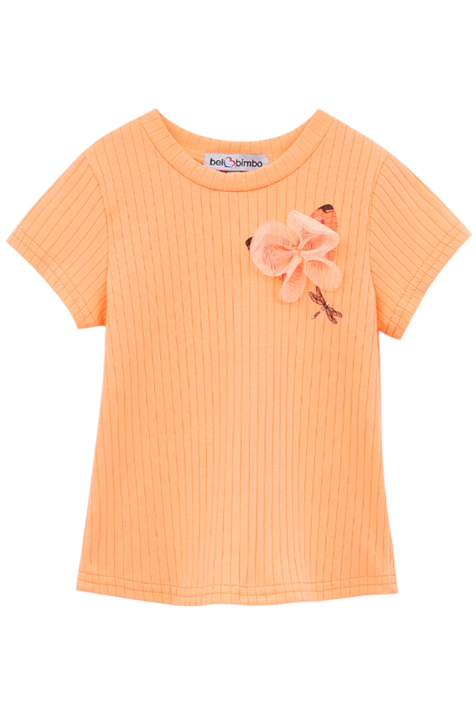 Футболка дев. АРТ.250024,оранж,хл-эл