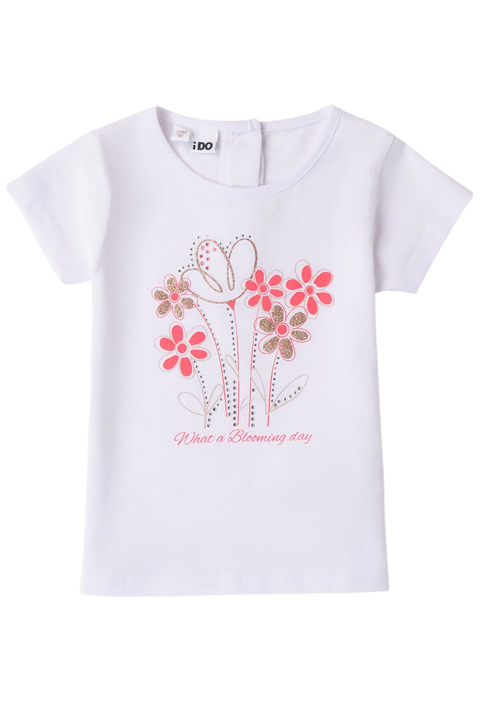 Футболка дев. АРТ.4.B366.00,бел-роз,хл