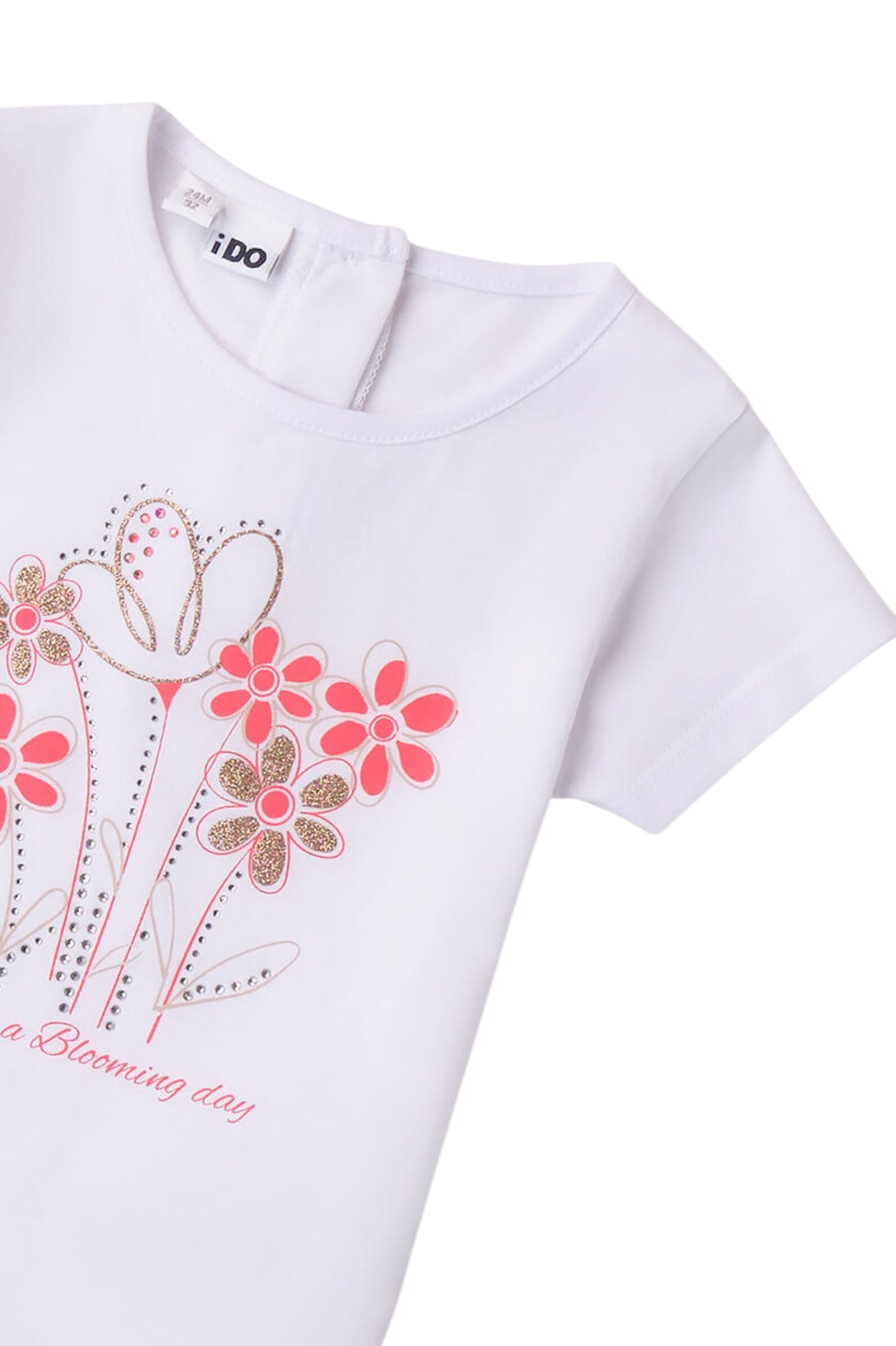 Футболка дев. АРТ.4.B366.00,бел-роз,хл