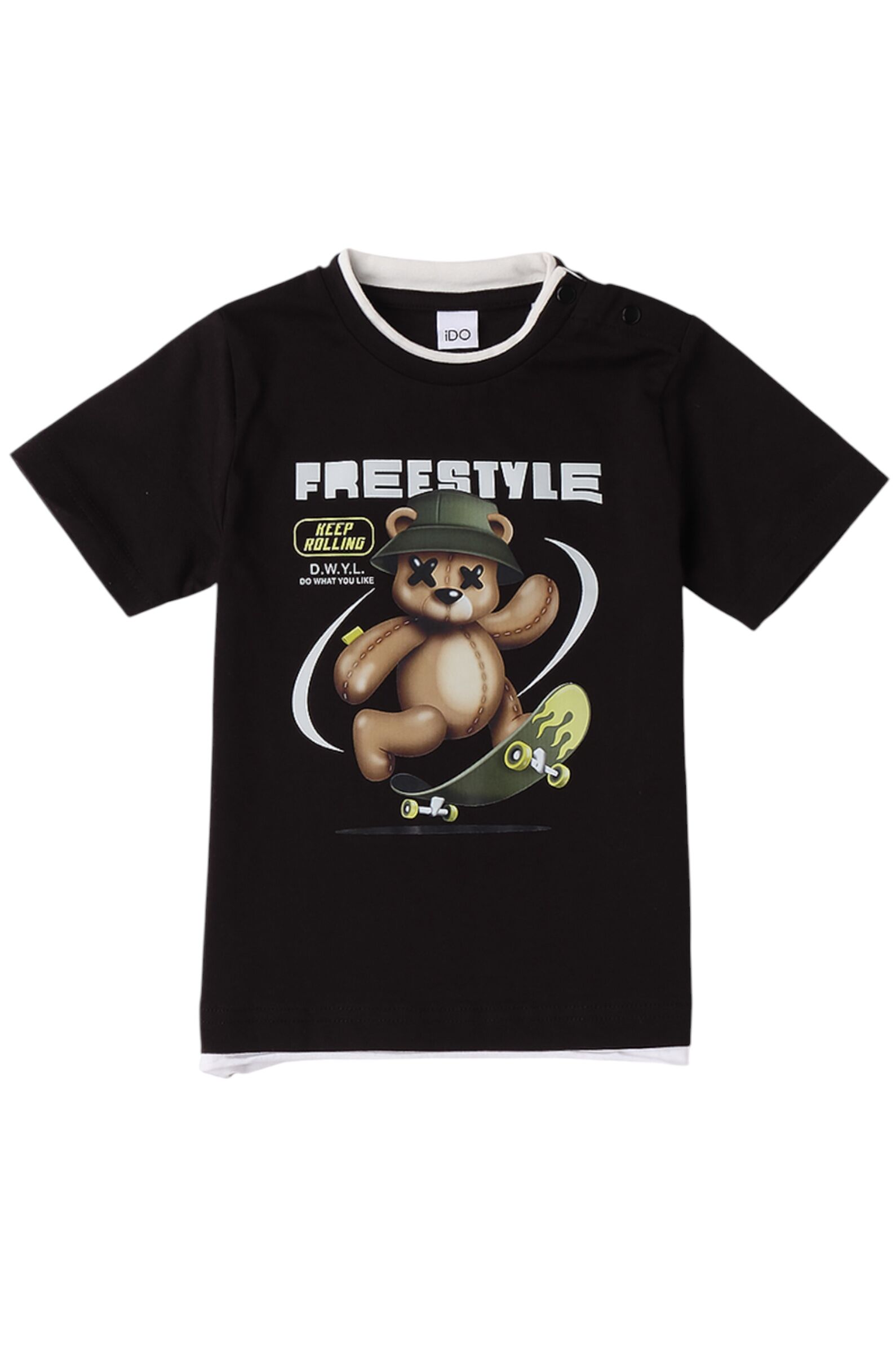 Футболка мал. АРТ.4.F231.00,чер,хл