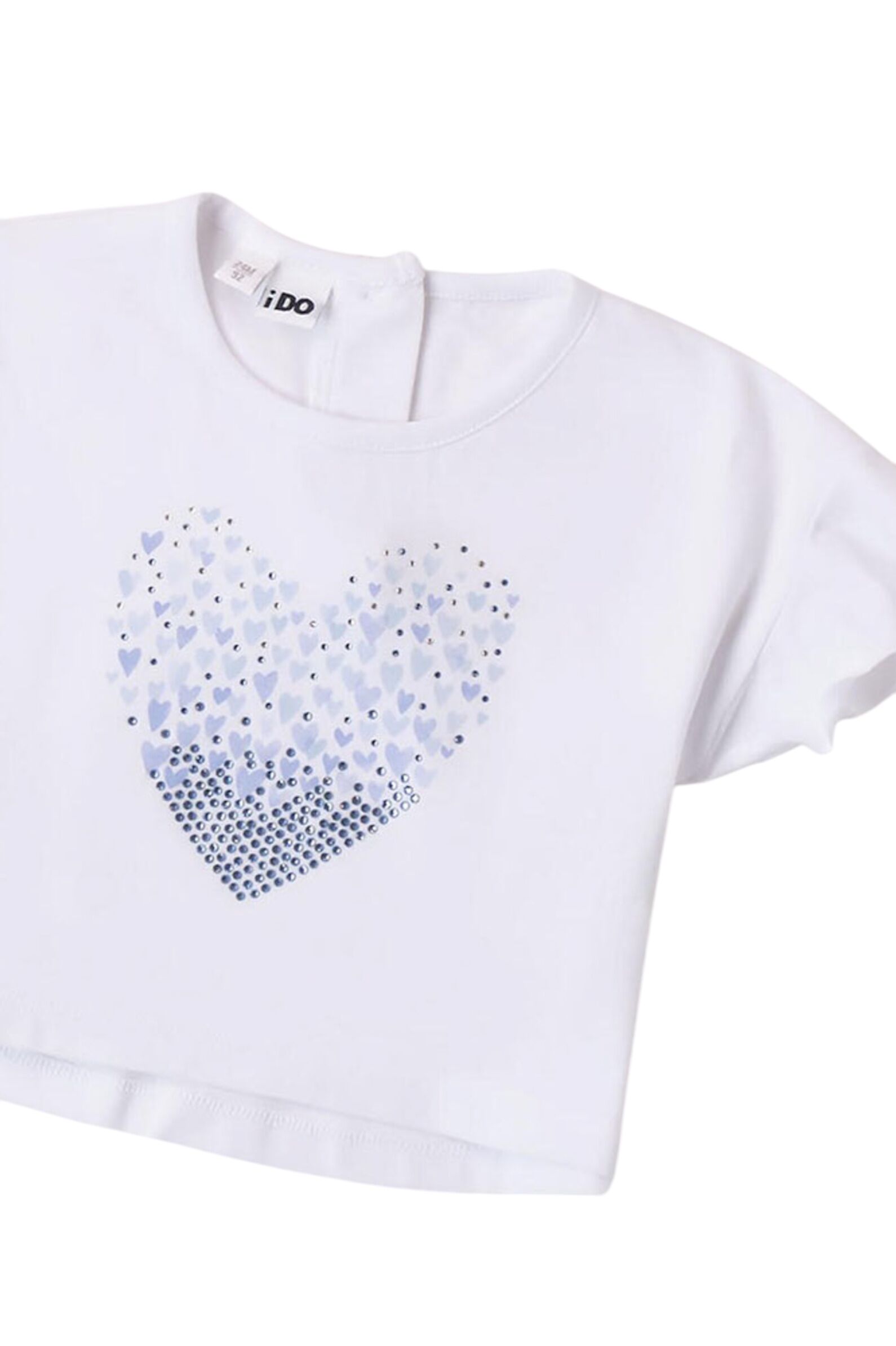 Футболка дев. АРТ.4 8740/00,бел-гол,хл-эл