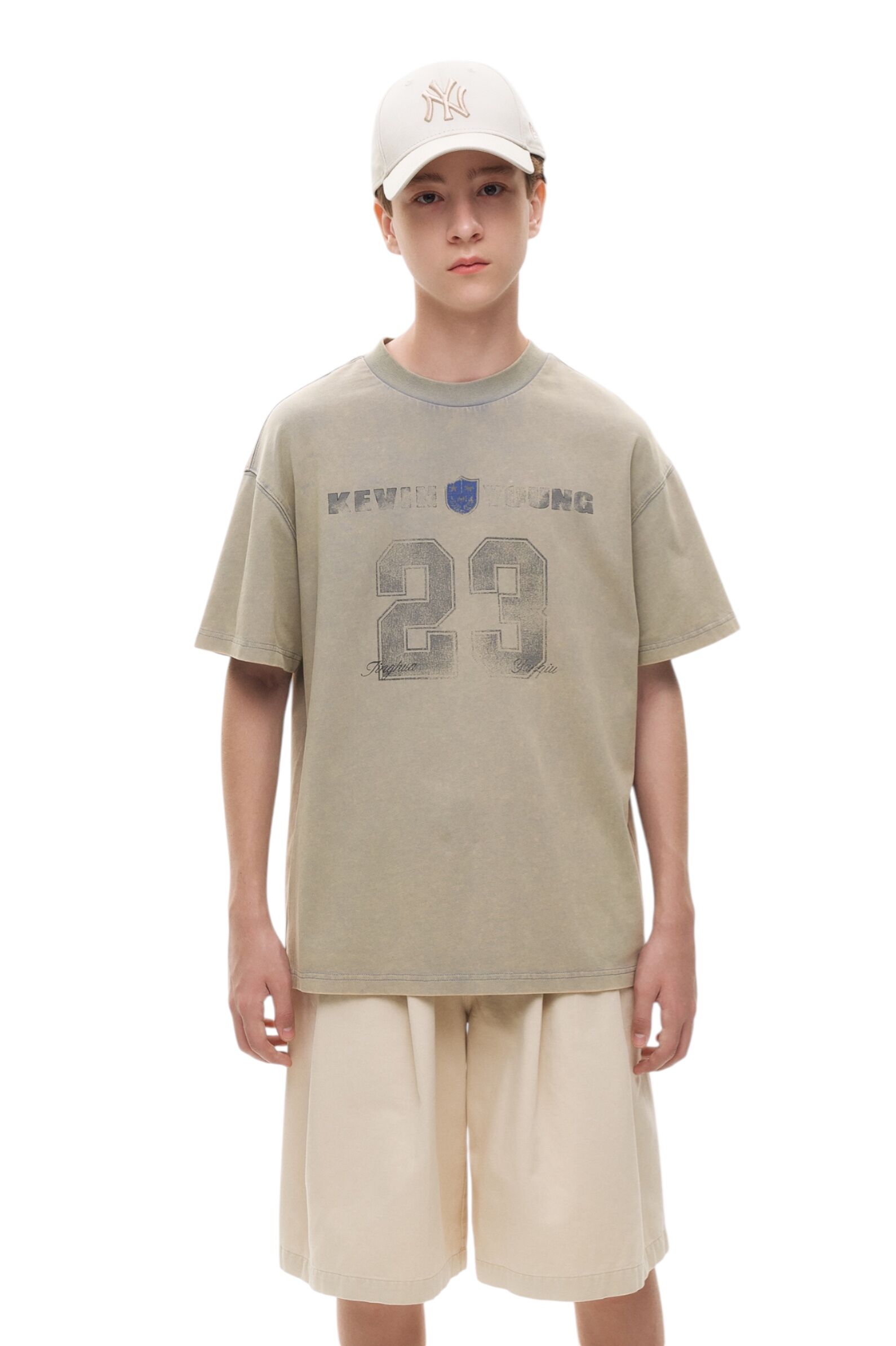 Футболка АРТ.AA235020,беж-сер,хл