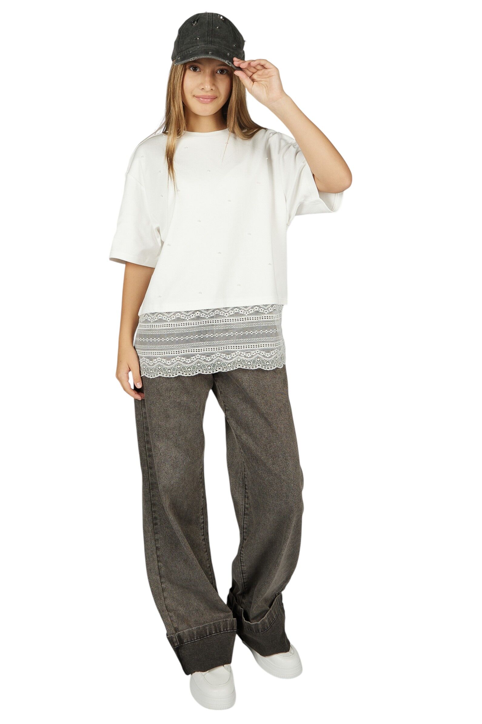 Кепка дев.АРТ.A-KP56514,чер,хл