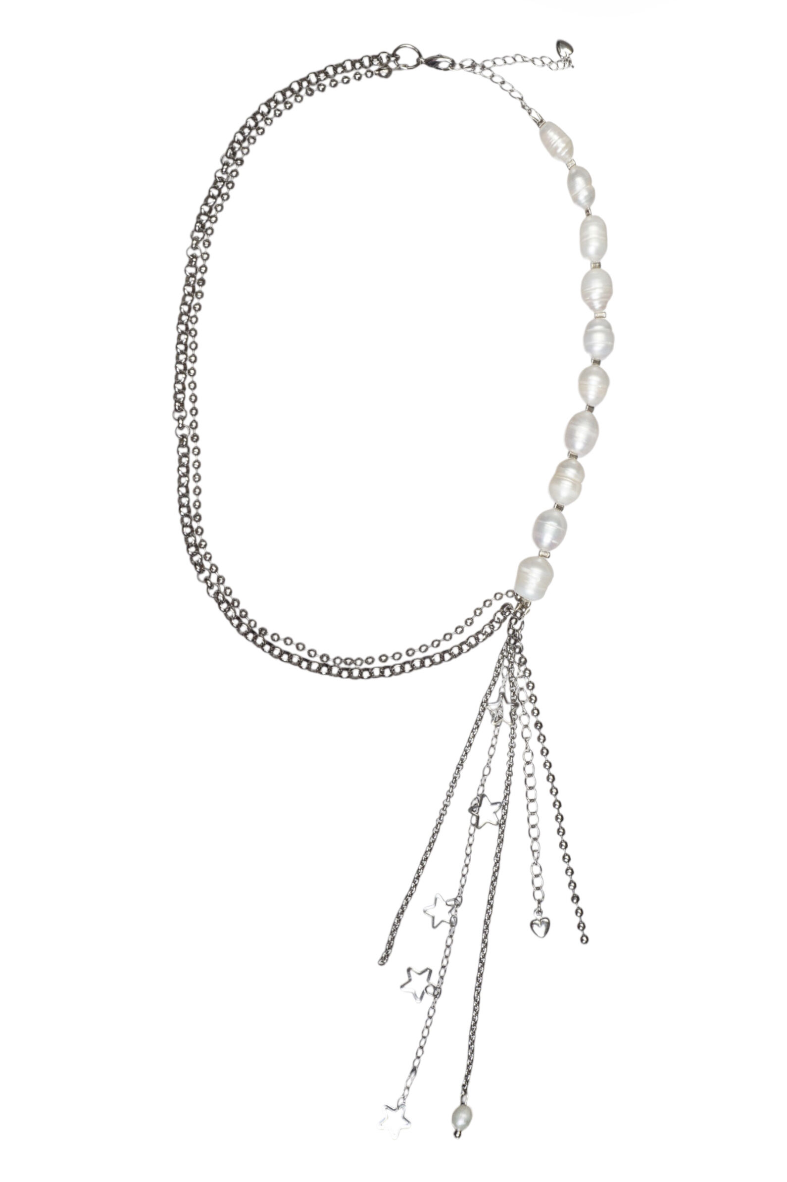 Колье АРТ.J.276,сереб-бел