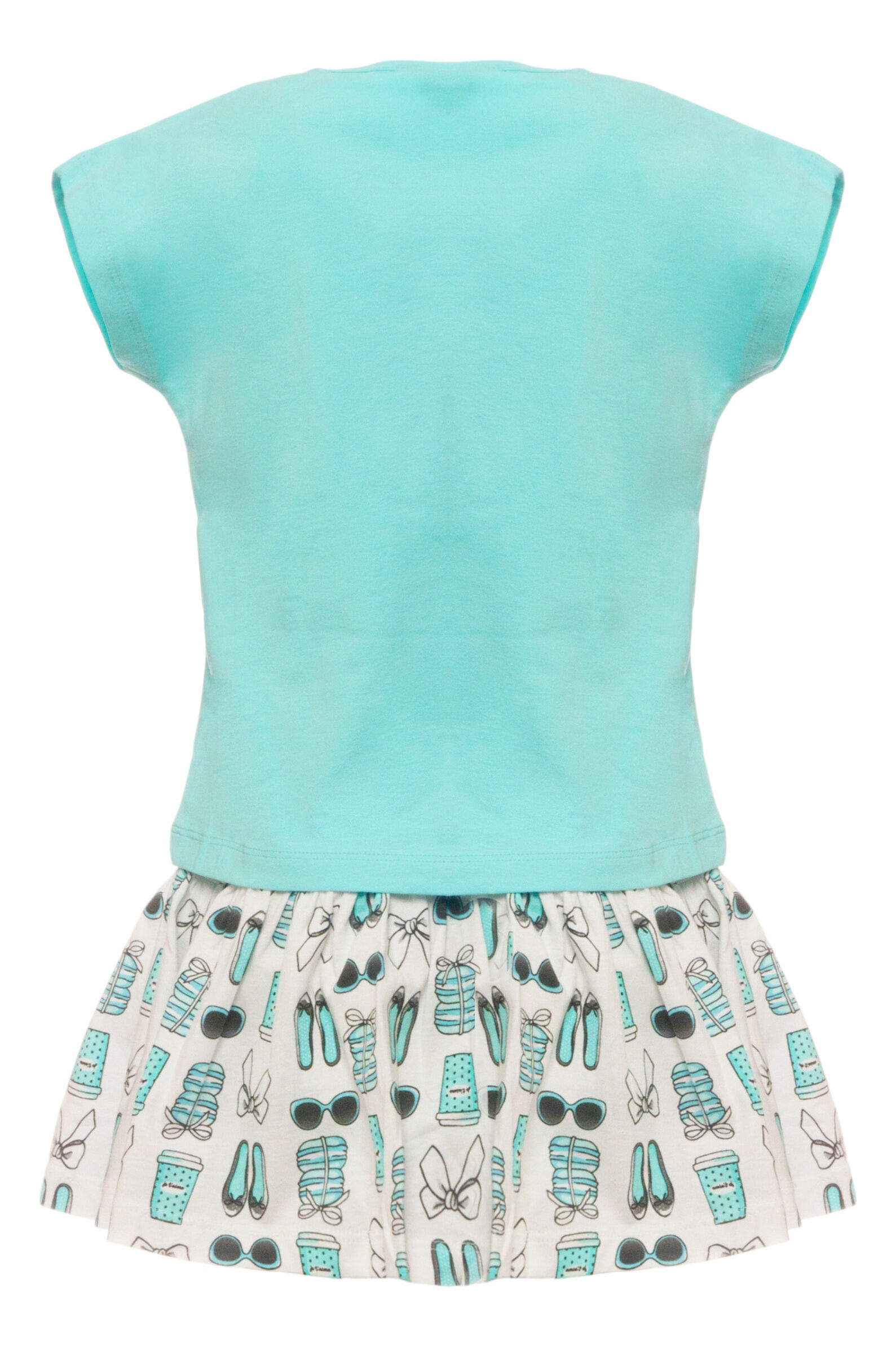 Костюм дев. АРТ.4 8724/00,бирюз-бел,хл-эл