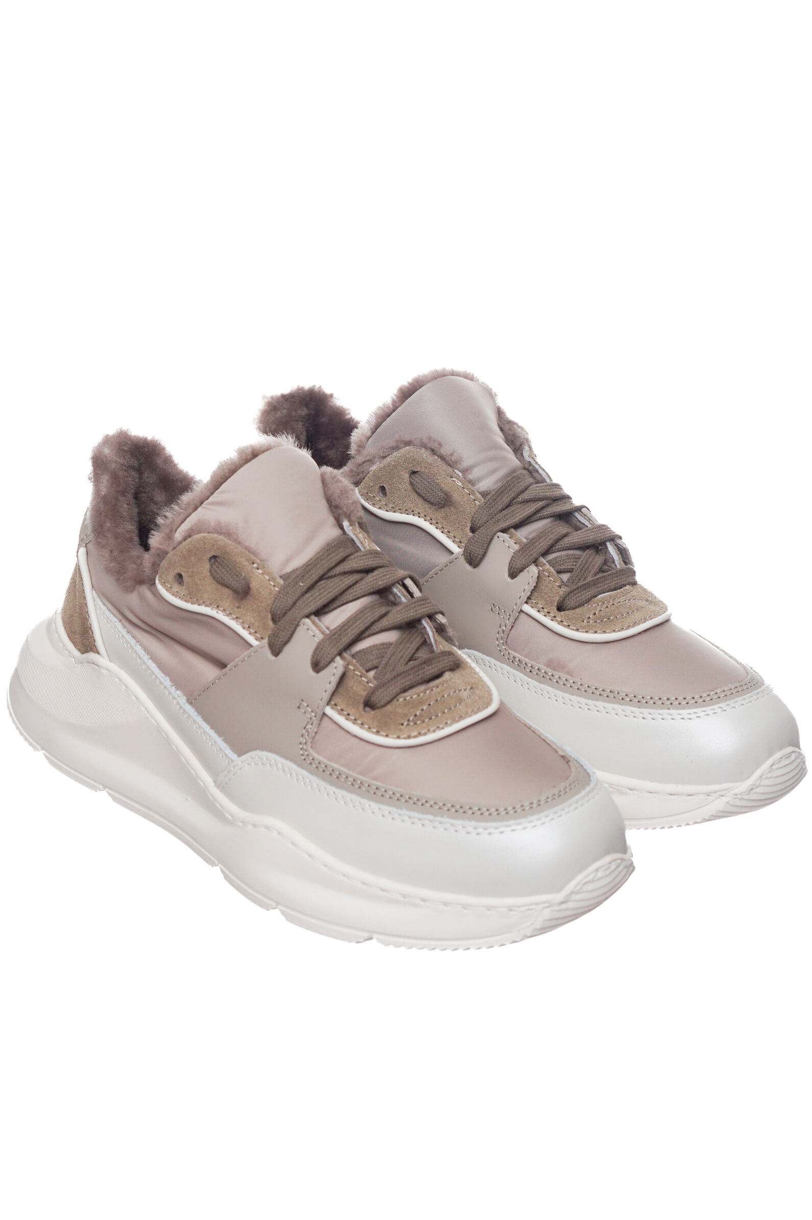 Кроссовки жен. АРТ.45-D-FW23,кор-беж,н.к-з-тек/н.м