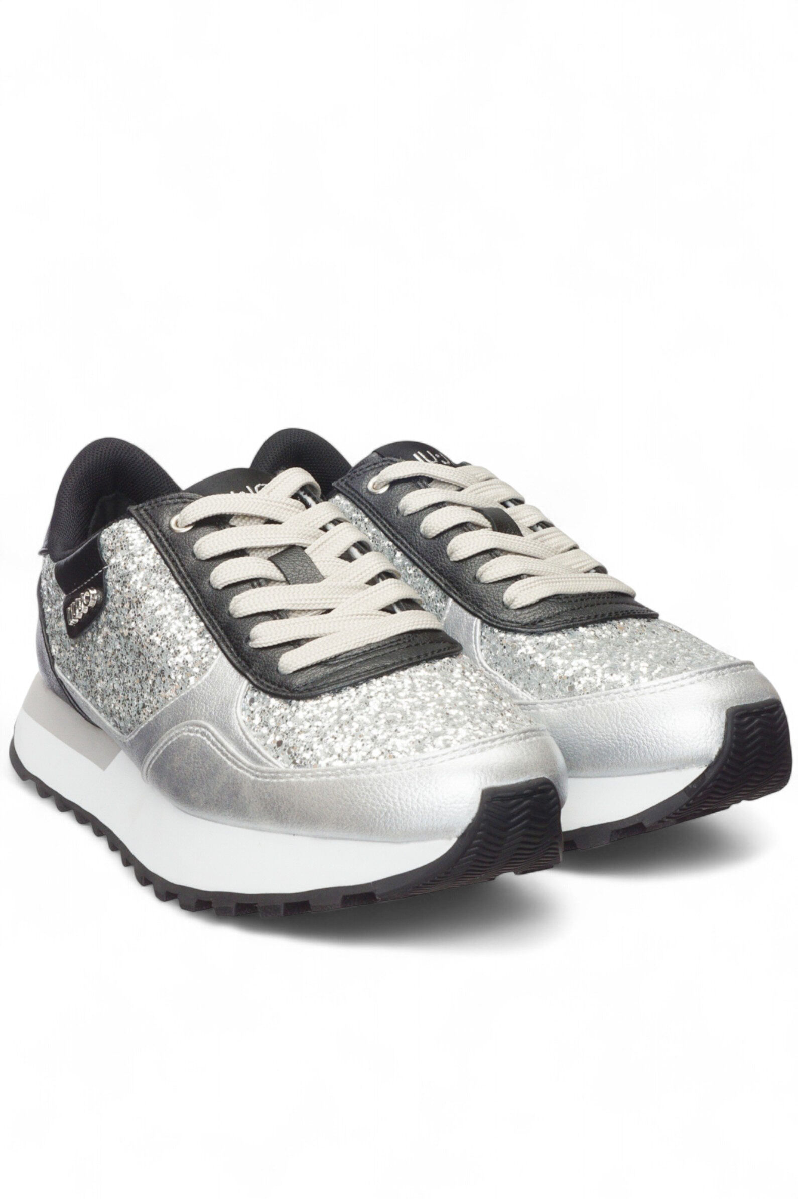 Кроссовки жен. АРТ.BF5057EX015S1S01,сереб-чер,и.к-глит/тек