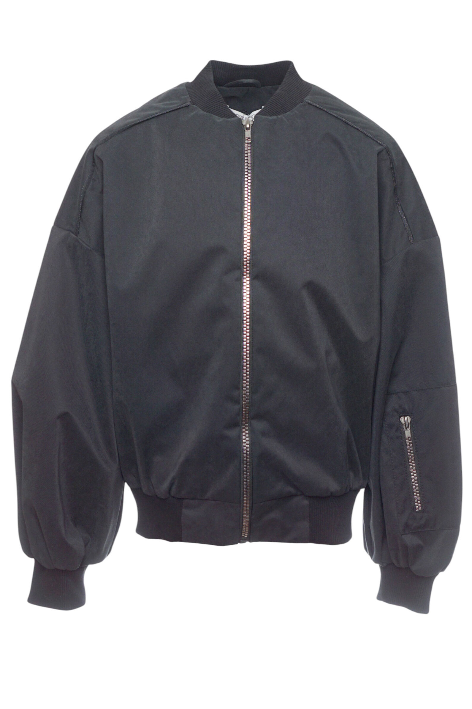 Куртка-бомбер АРТ.1701,чер,вис-пэ