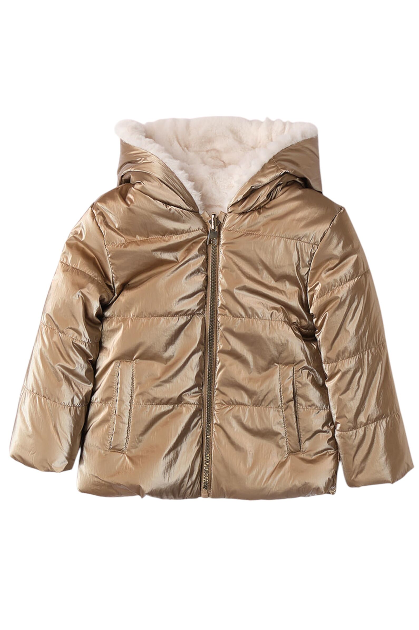 Куртка дев. АРТ.4.A636.00,беж,па/нейл