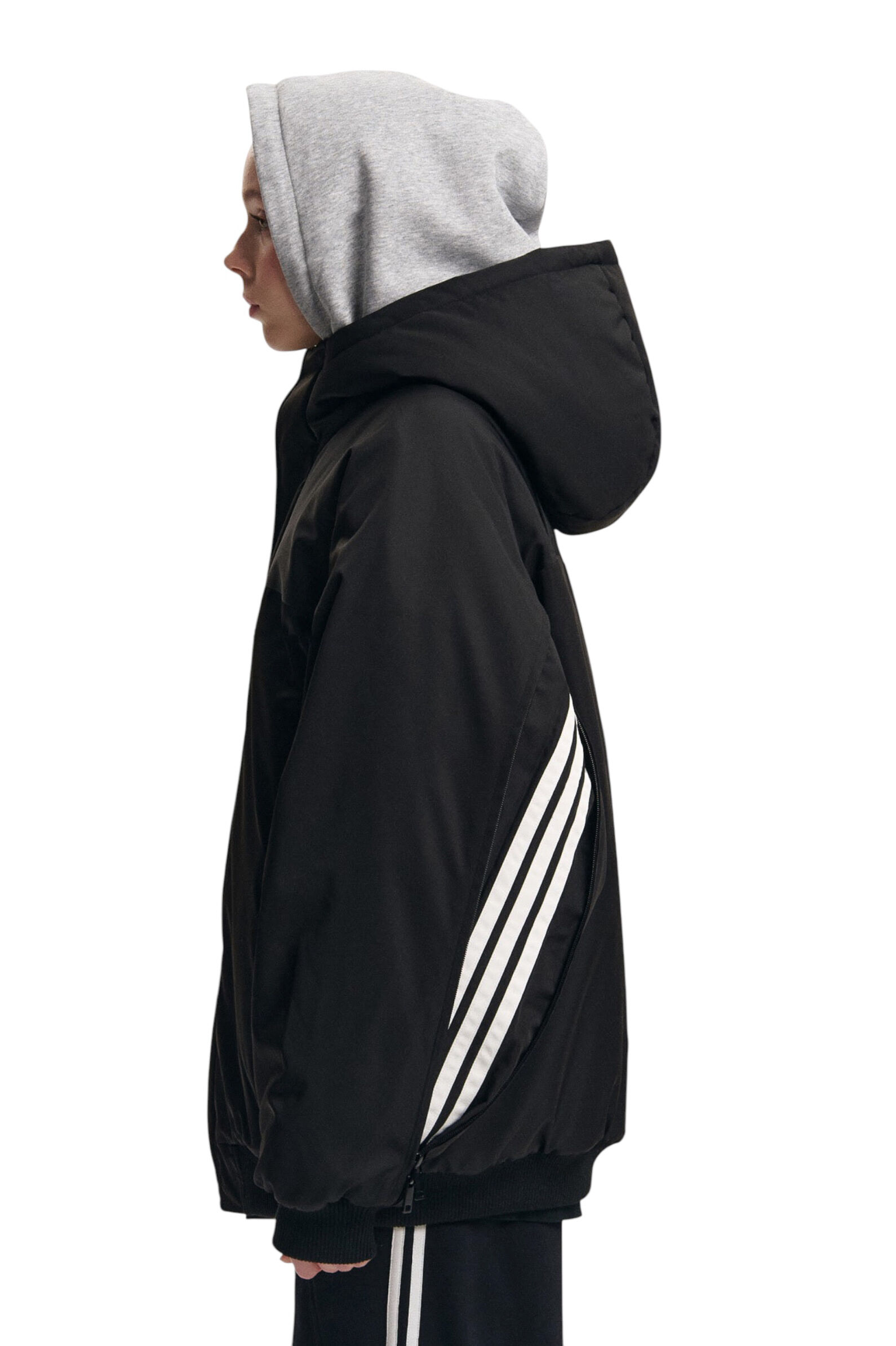 Куртка АРТ.AT125249,чер-бел,пэ