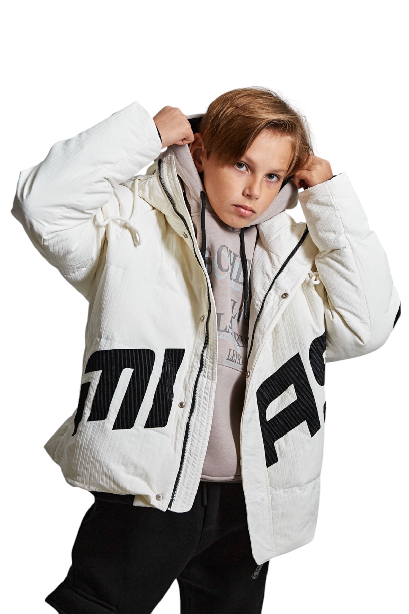 Куртка мал. АРТ.B-PLT34642,бел,пэ