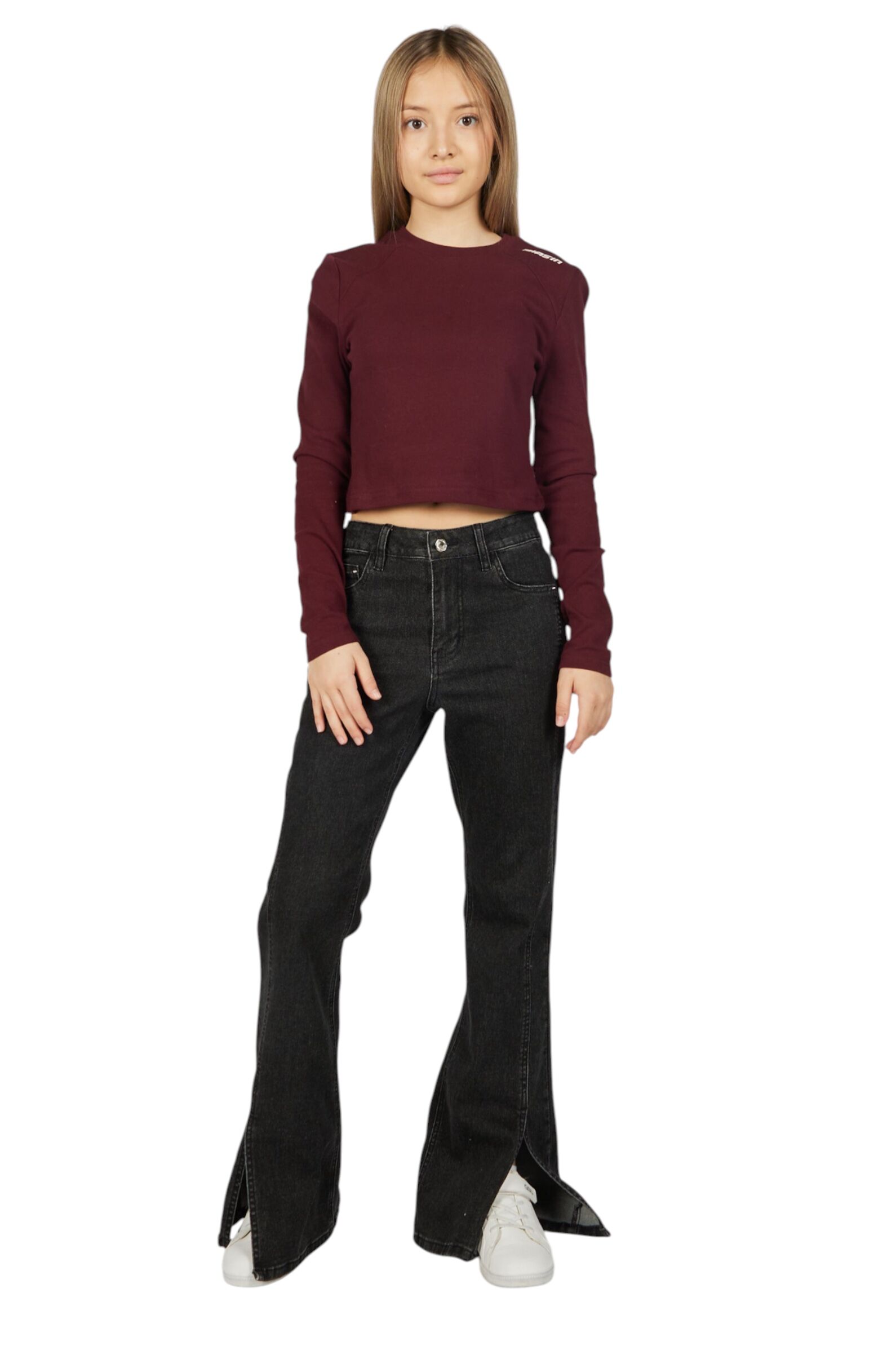 Лонгслив дев. АРТ.G-TN25441,бордо,хл-эл