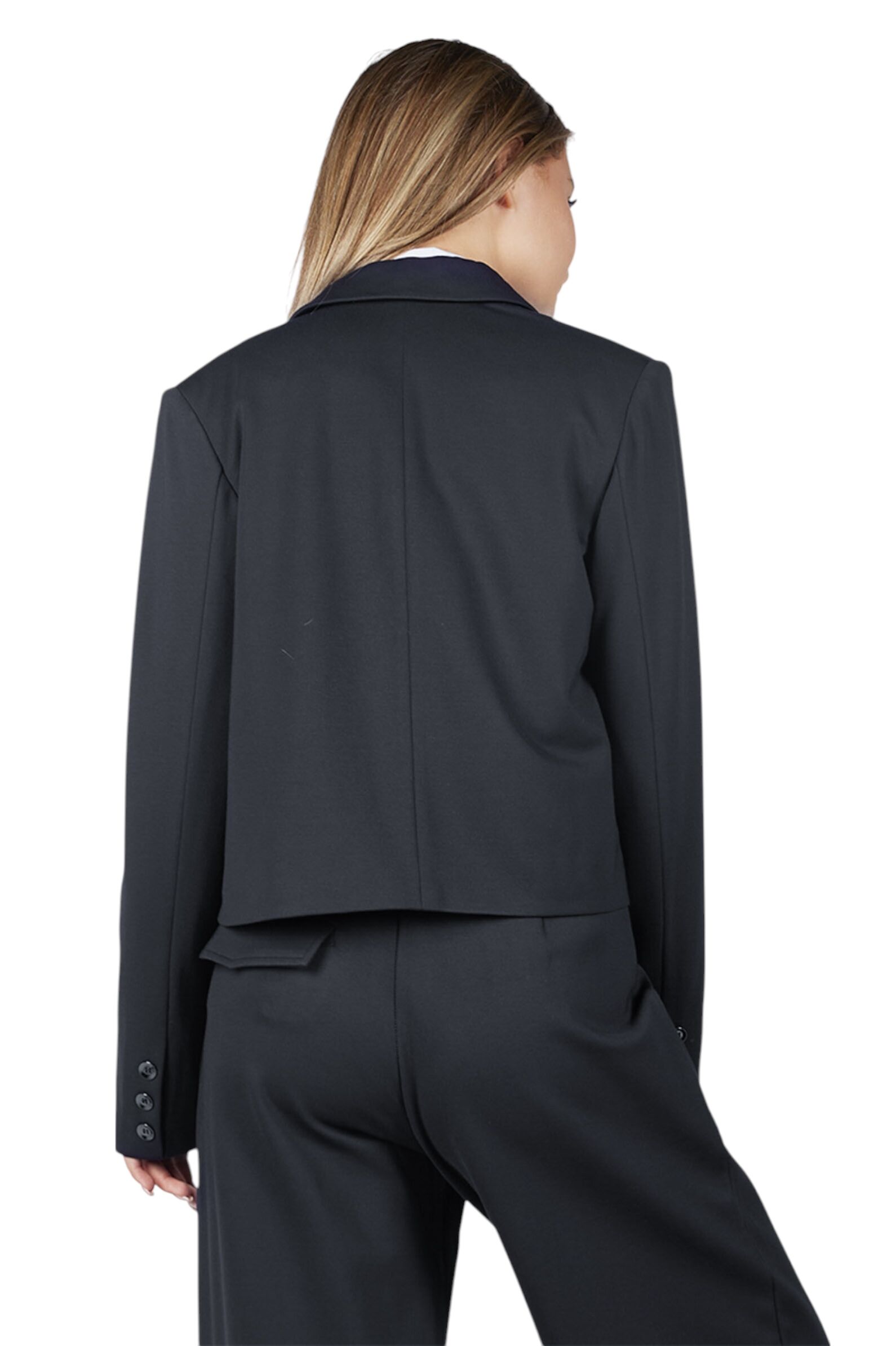 Пиджак дев. АРТ.G-SU25236,чер,вис-па-эл