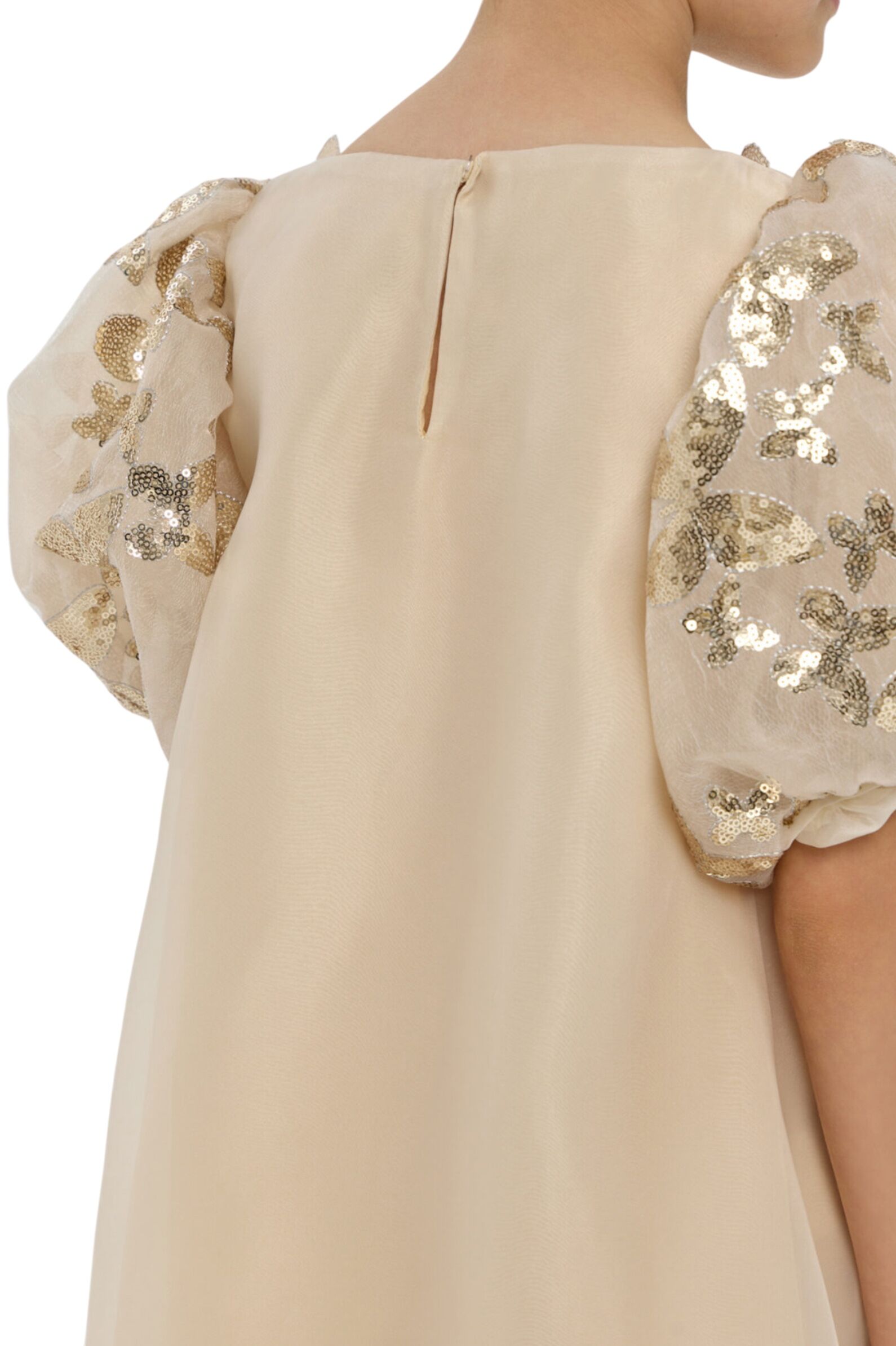 Платье дев. АРТ.1833.43,беж,пэ/хл