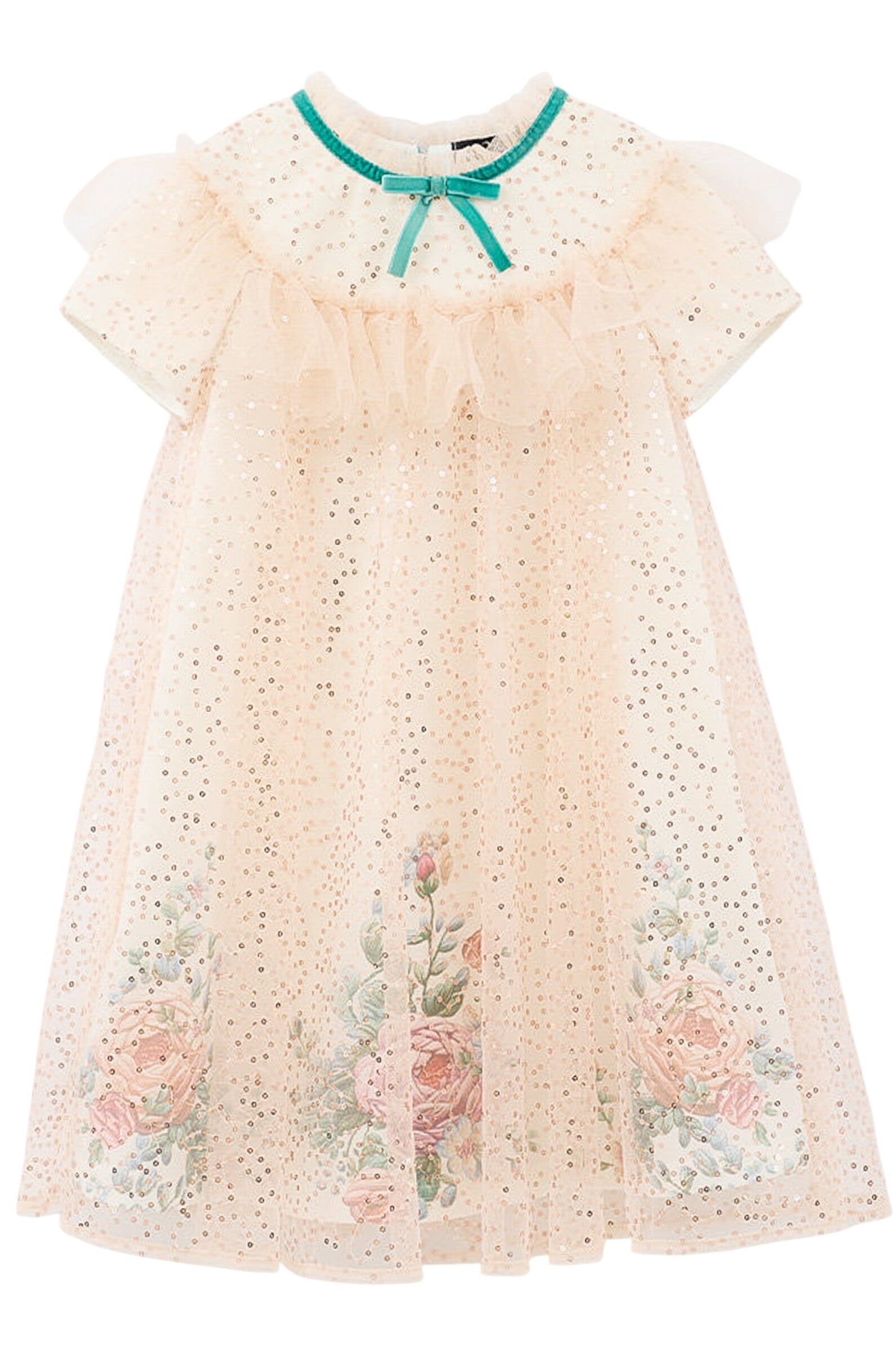 Платье дев. АРТ.252205,св.корал,хл-нейл