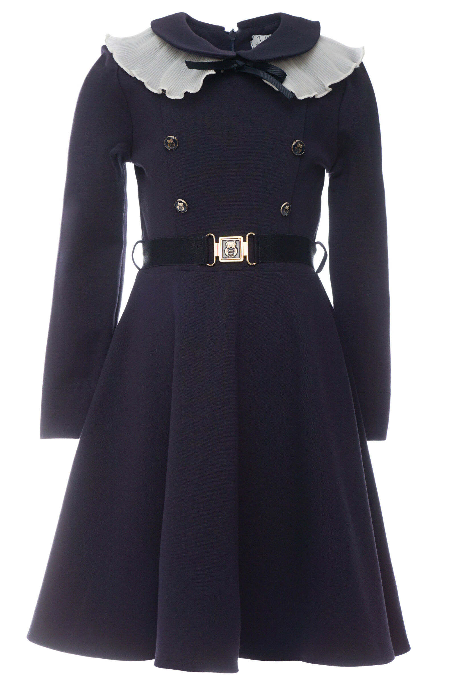 Платье дев. АРТ.D34446,син,нейл-вис-лайкра