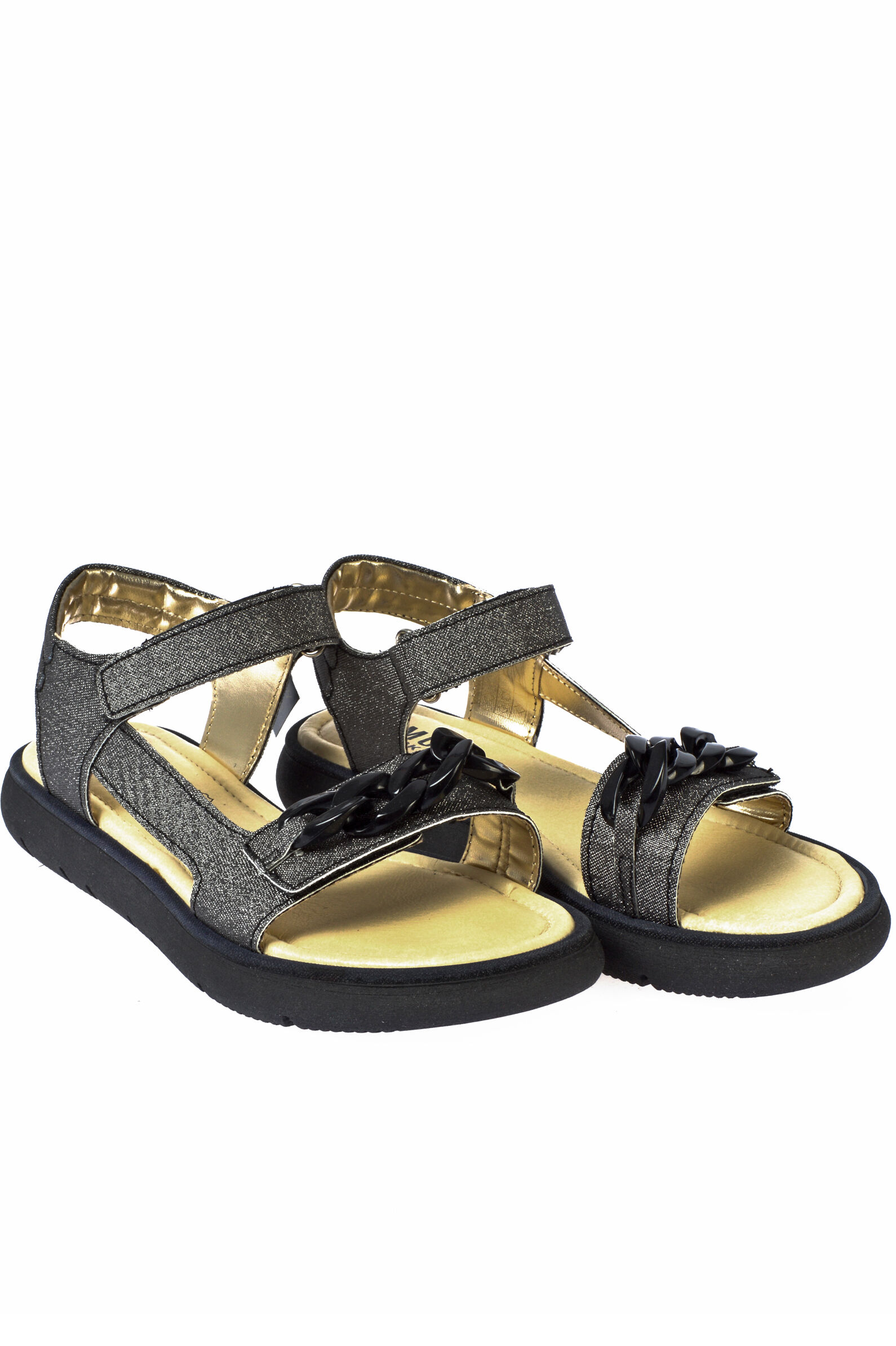 Сандалии дев. АРТ.3928700,чер,и.к/и.к