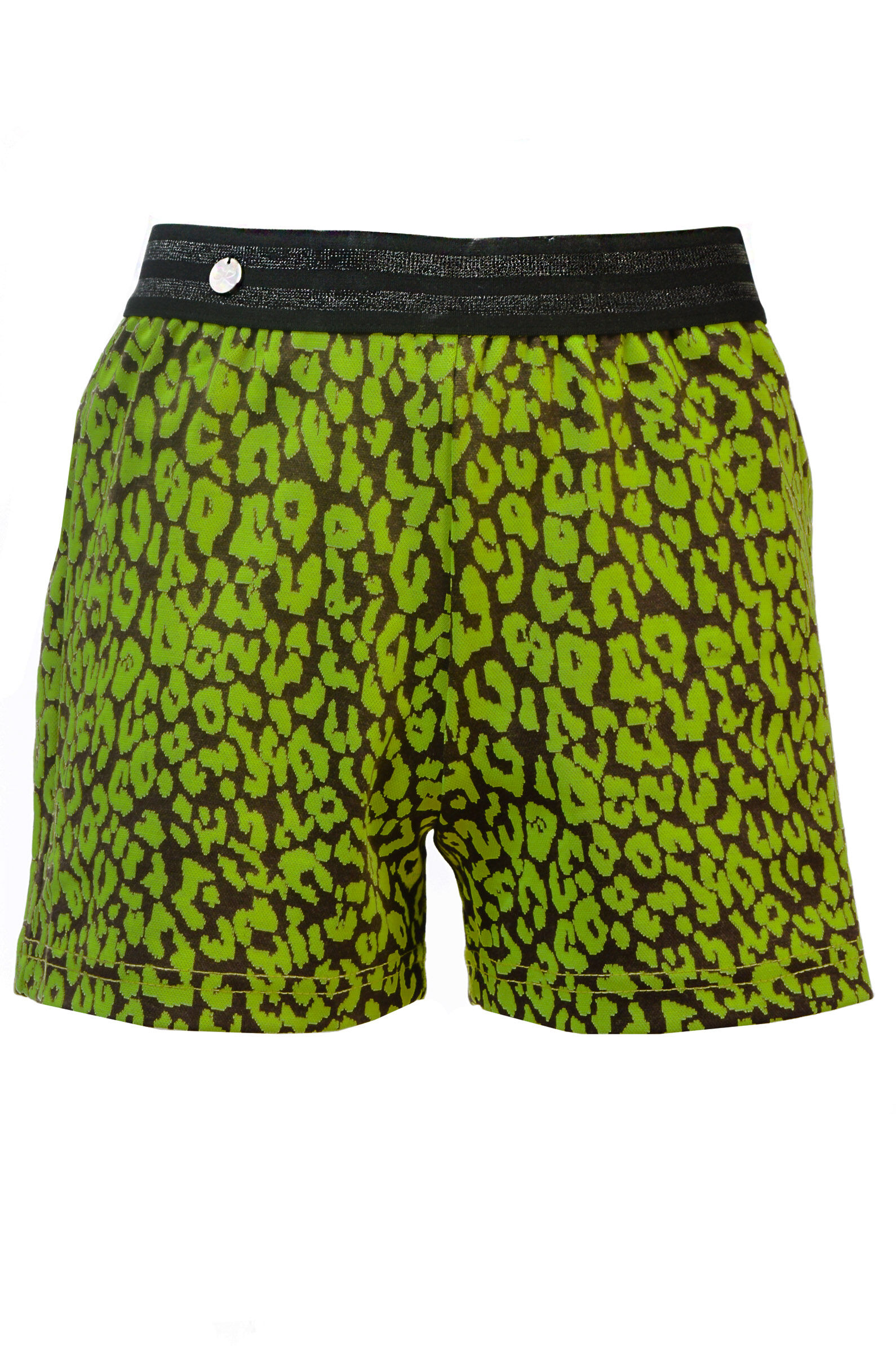 Шорты дев. АРТ.SR400A100,зел-чер,вис-пэ-эл