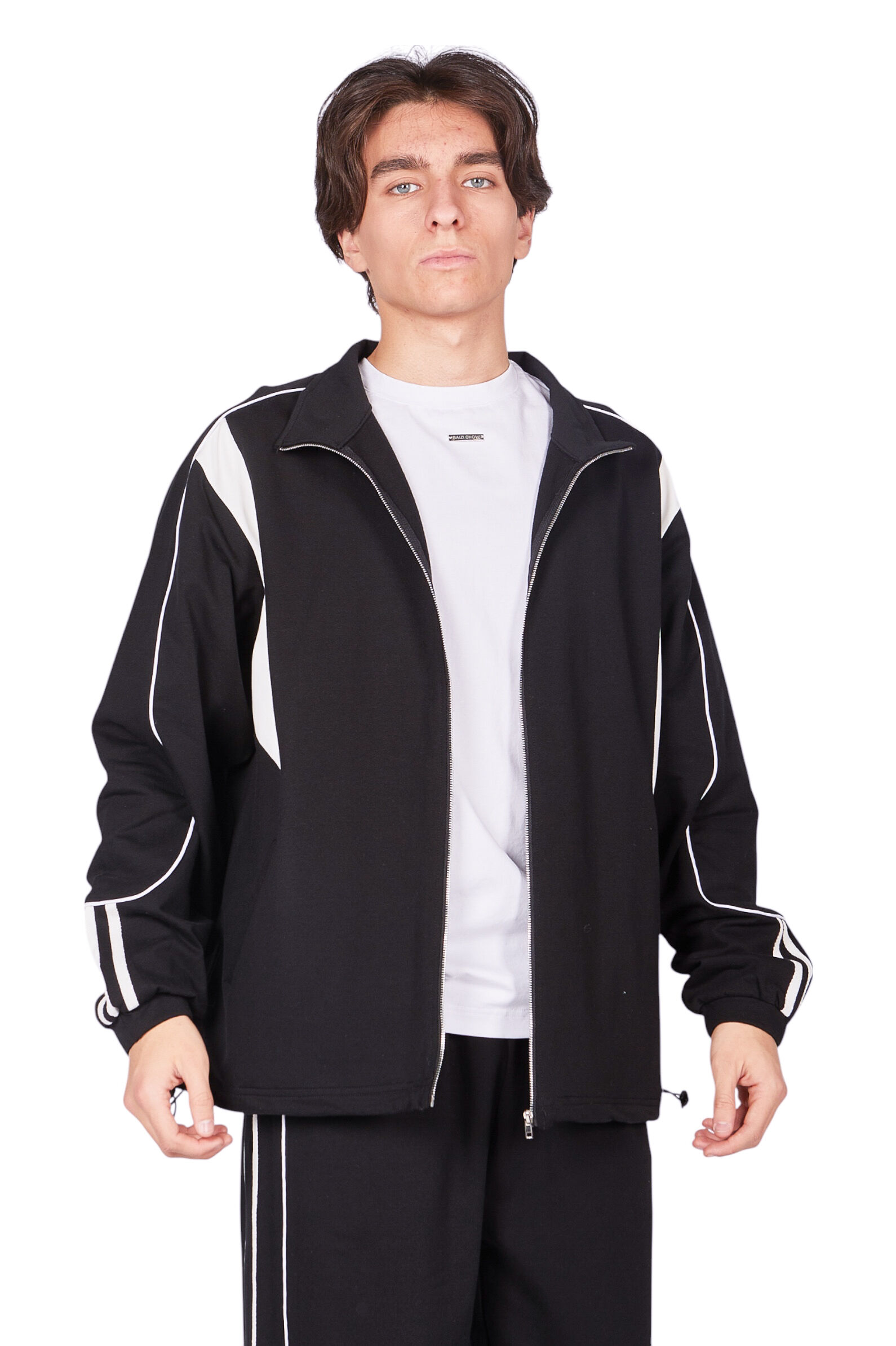 Толстовка мал. АРТ.B-HDZ35271,чер,хл-эл