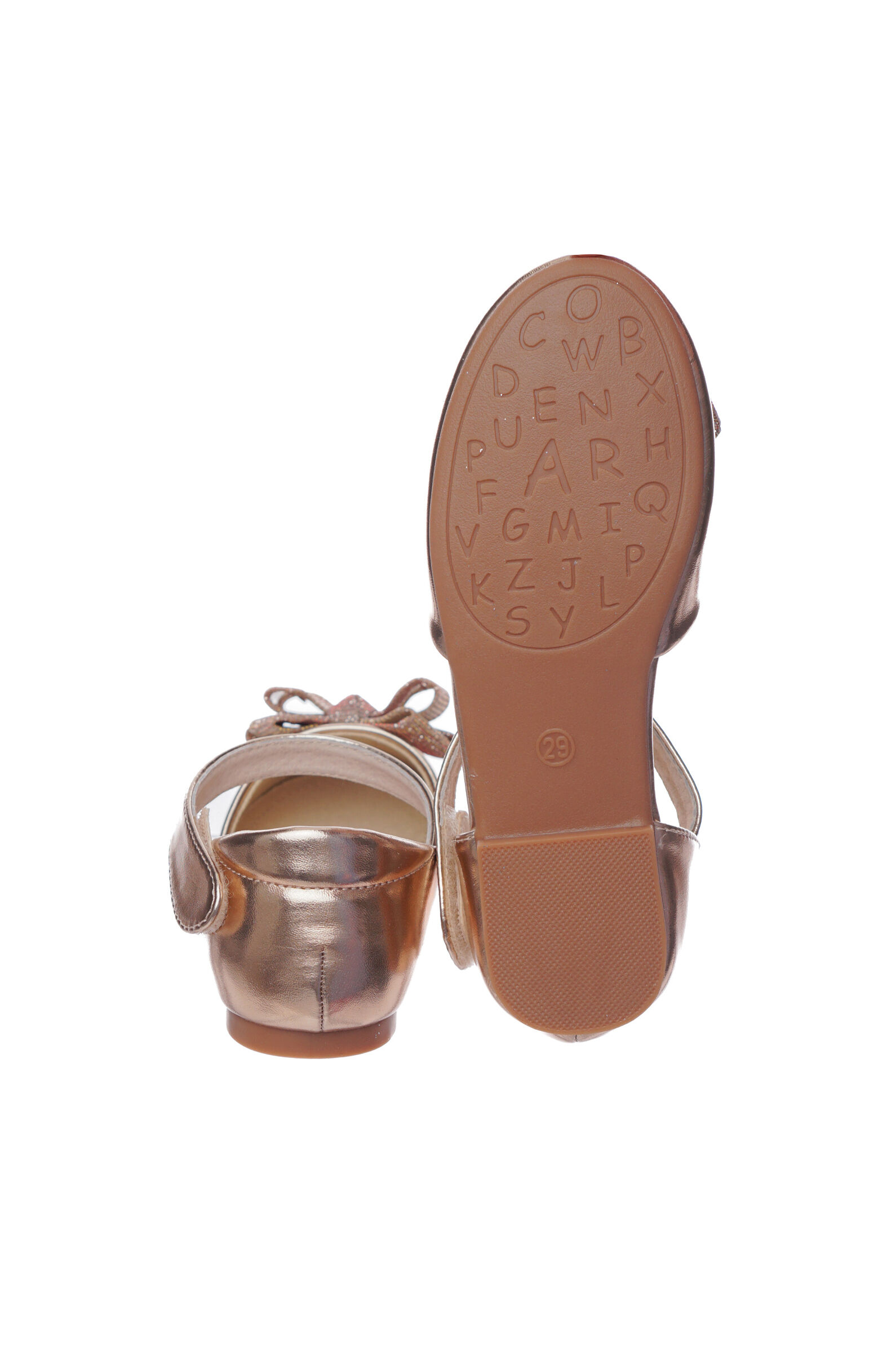 Туфли дев. АРТ.242194050062,бронз,и.к/тек