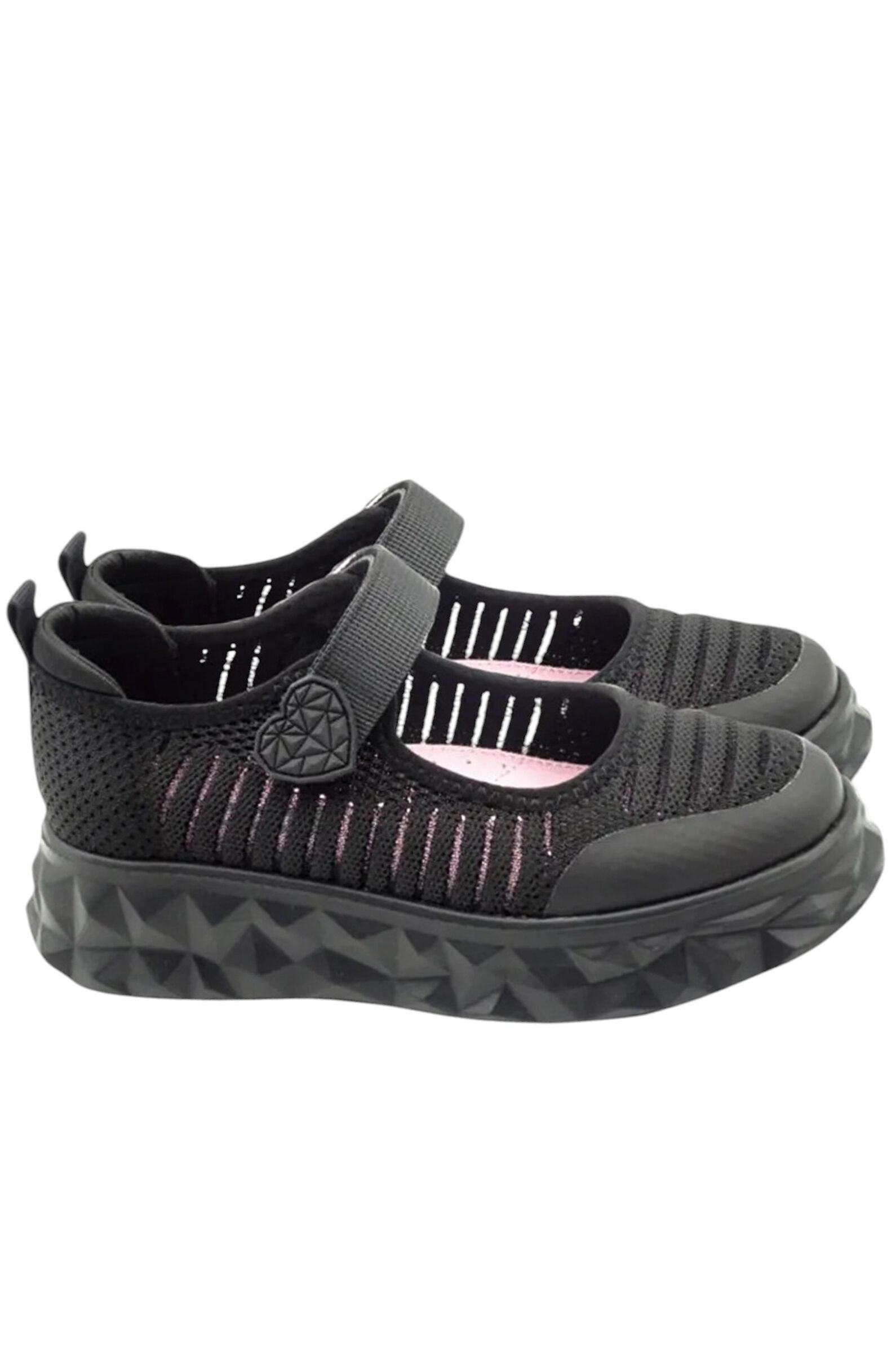 Туфли дев. АРТ.32-0235C,чер,тек/тек