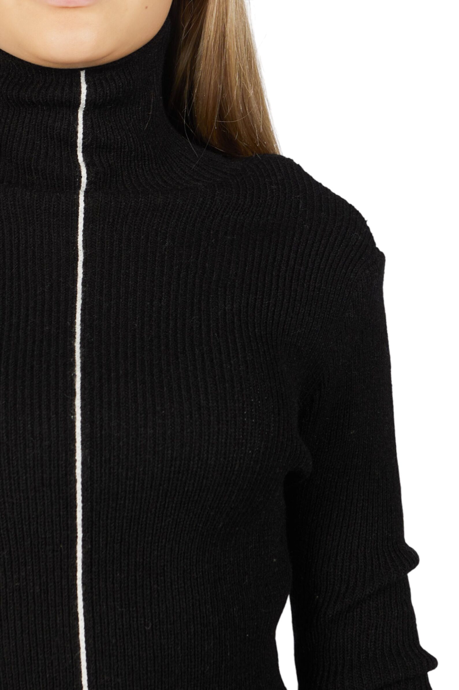 Водолазка дев. АРТ.G-TN25451,чер,хл-эл