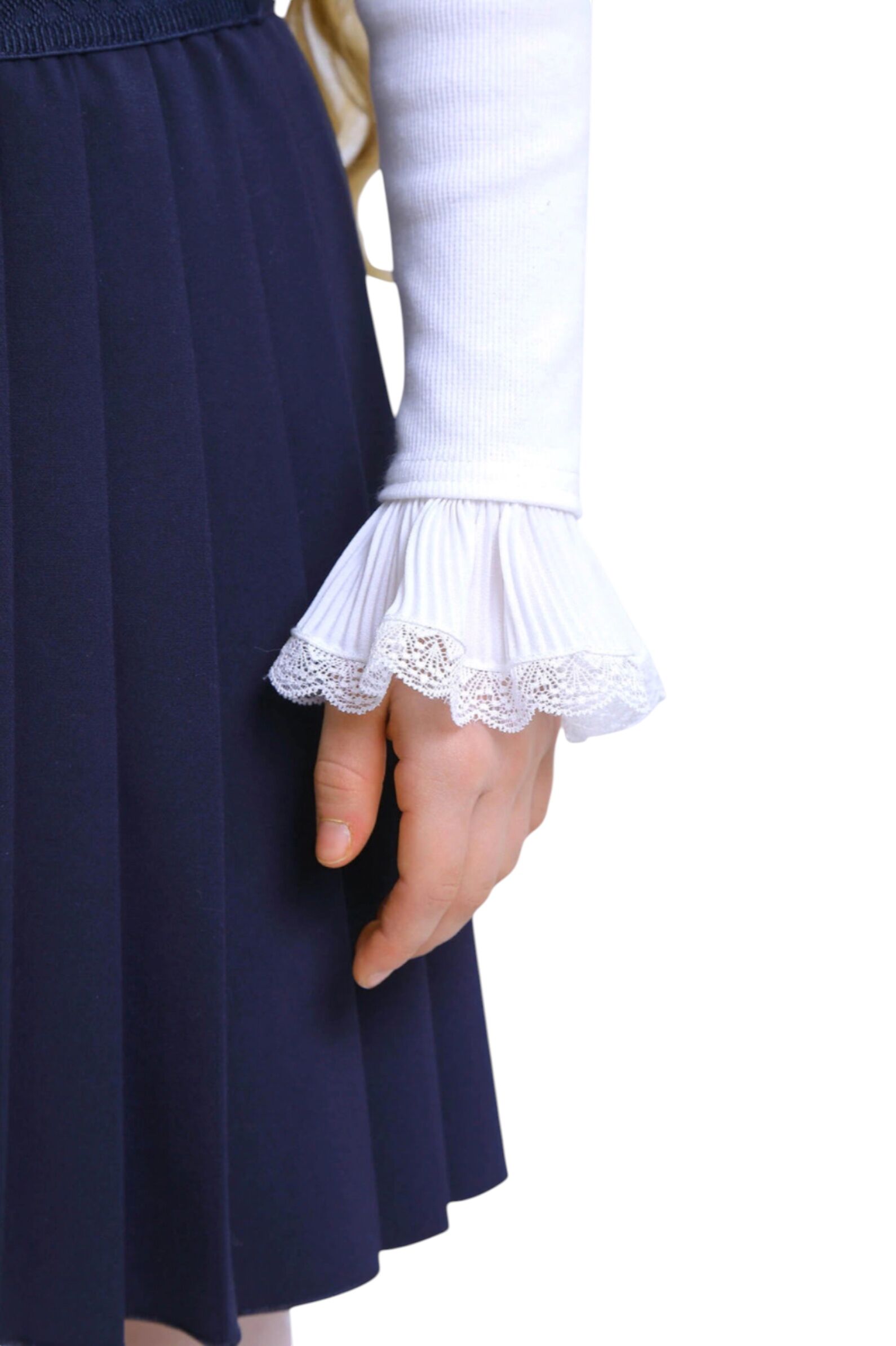 Юбка дев. АРТ.2564-525-ВВОК,син,пэ-вис-эл