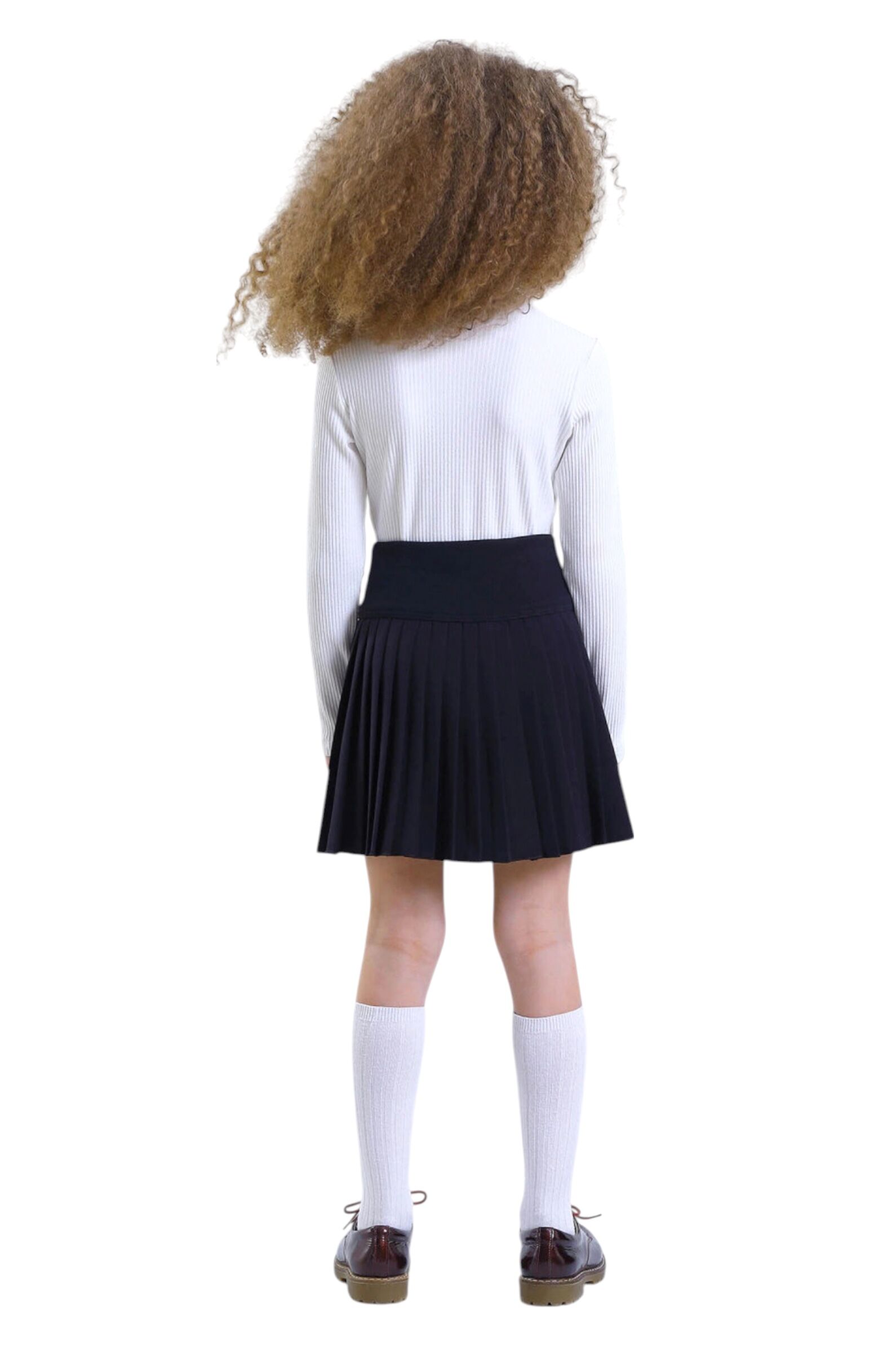 Юбка дев. АРТ.384/3-525-ВВОК,чер,пэ-вис-эл-хл