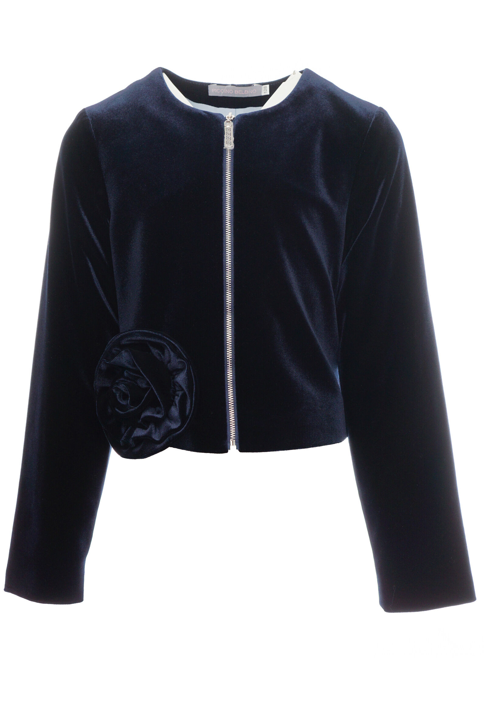 Жакет дев. АРТ.06080,син,пэ/поливис