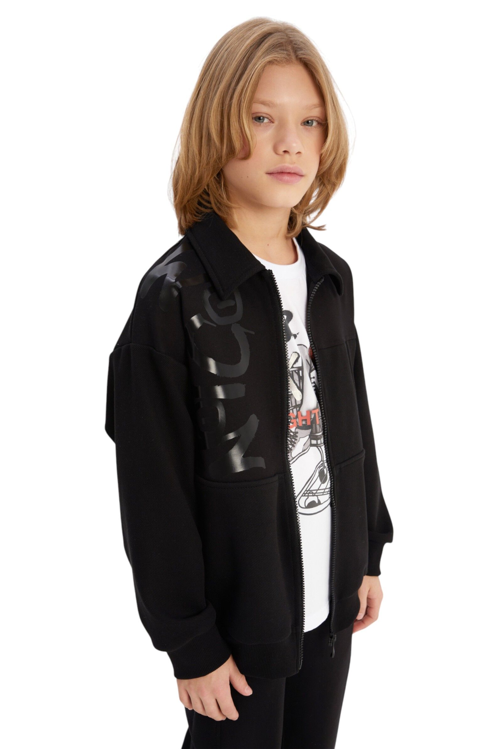 Жакет мал. АРТ.252220,чер,вис-нейл-эл